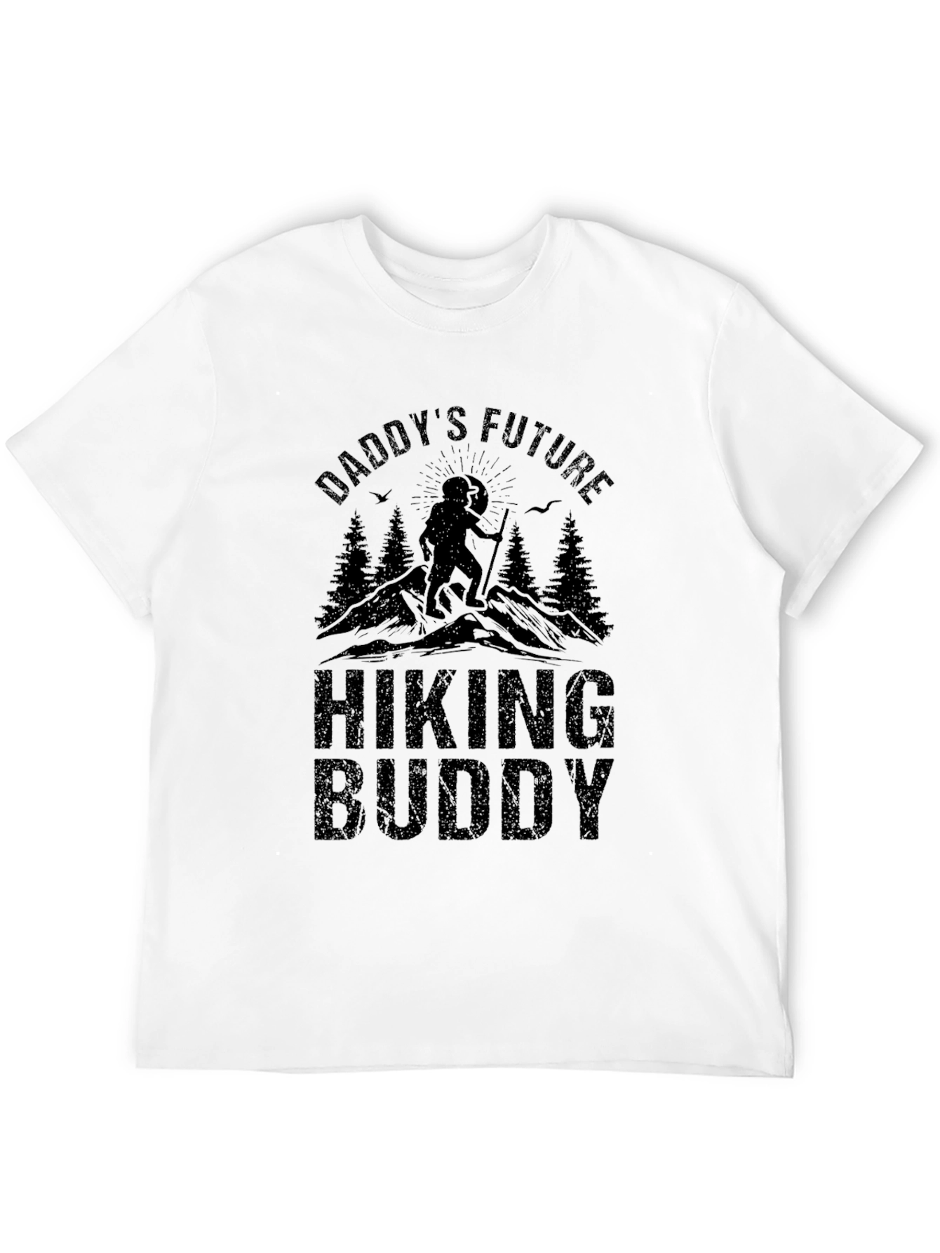 Daddys Future Hiking Buddy Black T-Shirt