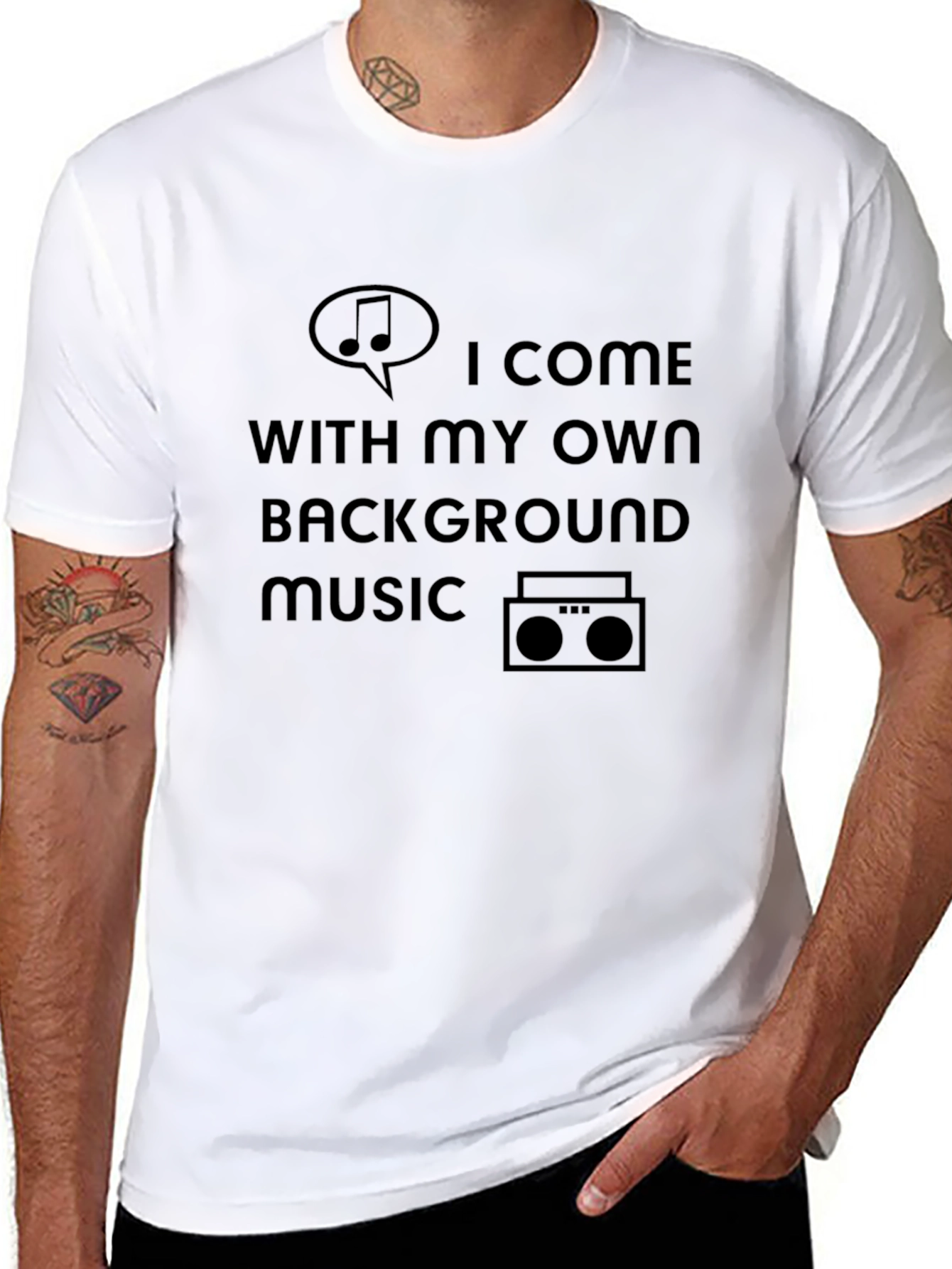 Funny Music Lover T-Shirt - Background Music