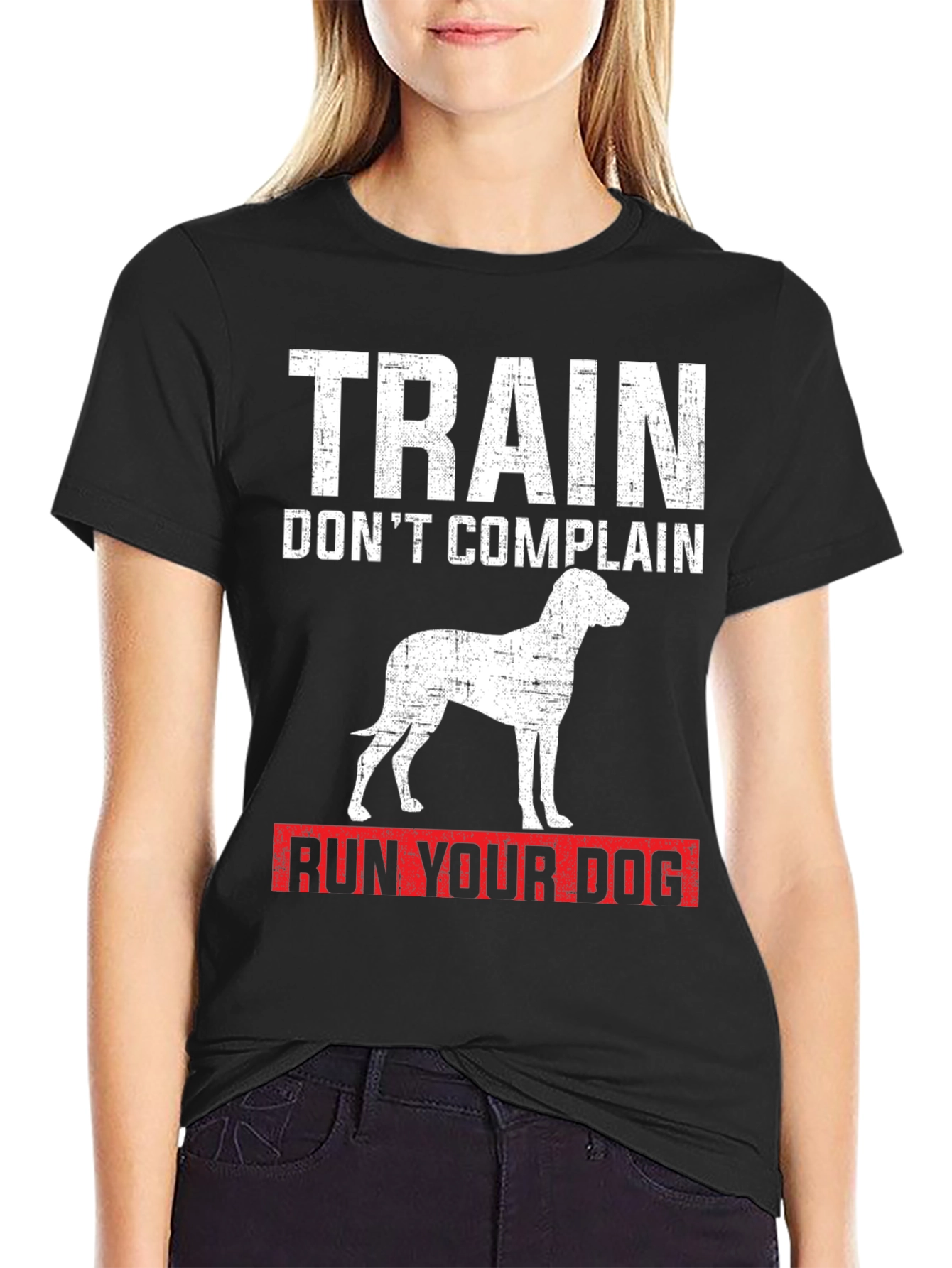 Train Dont Complain Dog T-Shirt