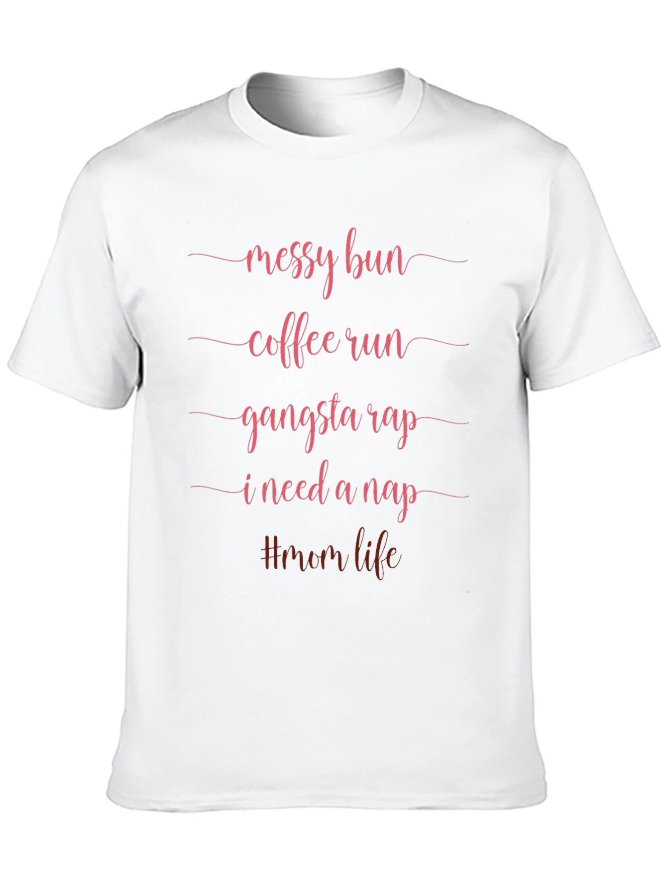 Messy Bun Mom Life Graphic Tee