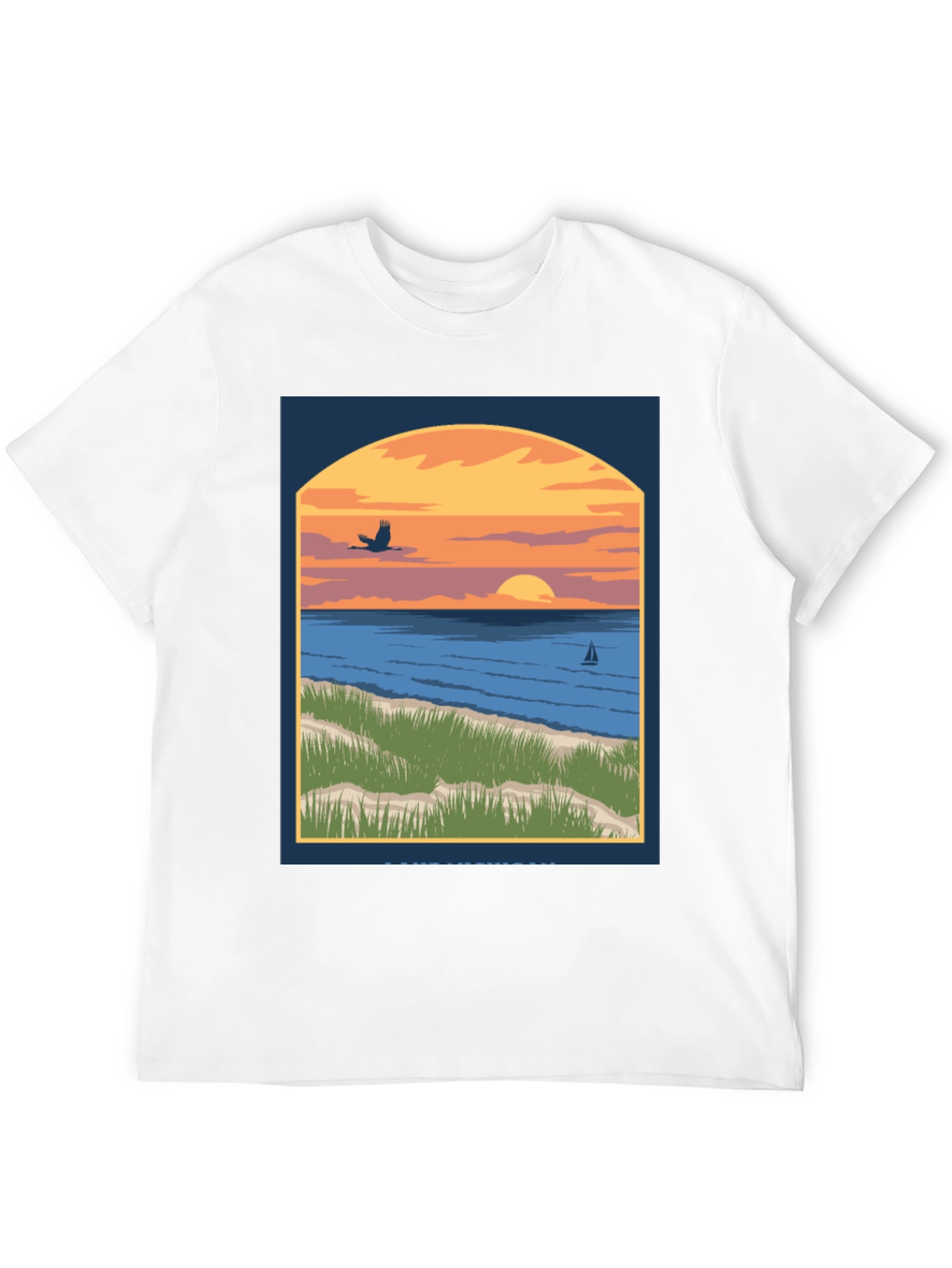 Sunset Beach Graphic Tee - Coastal Style