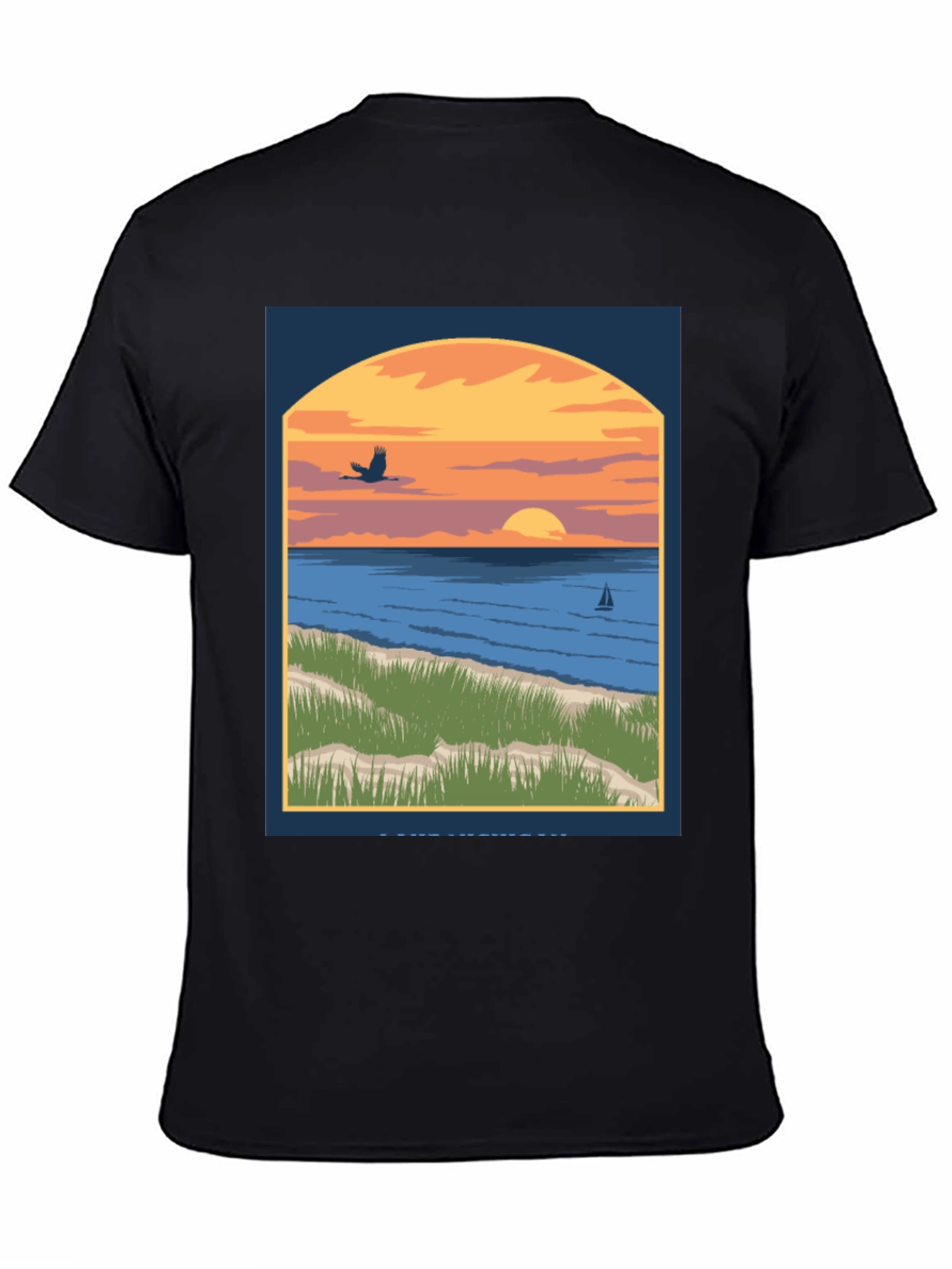 Sunset Beach Graphic Tee - Coastal Style