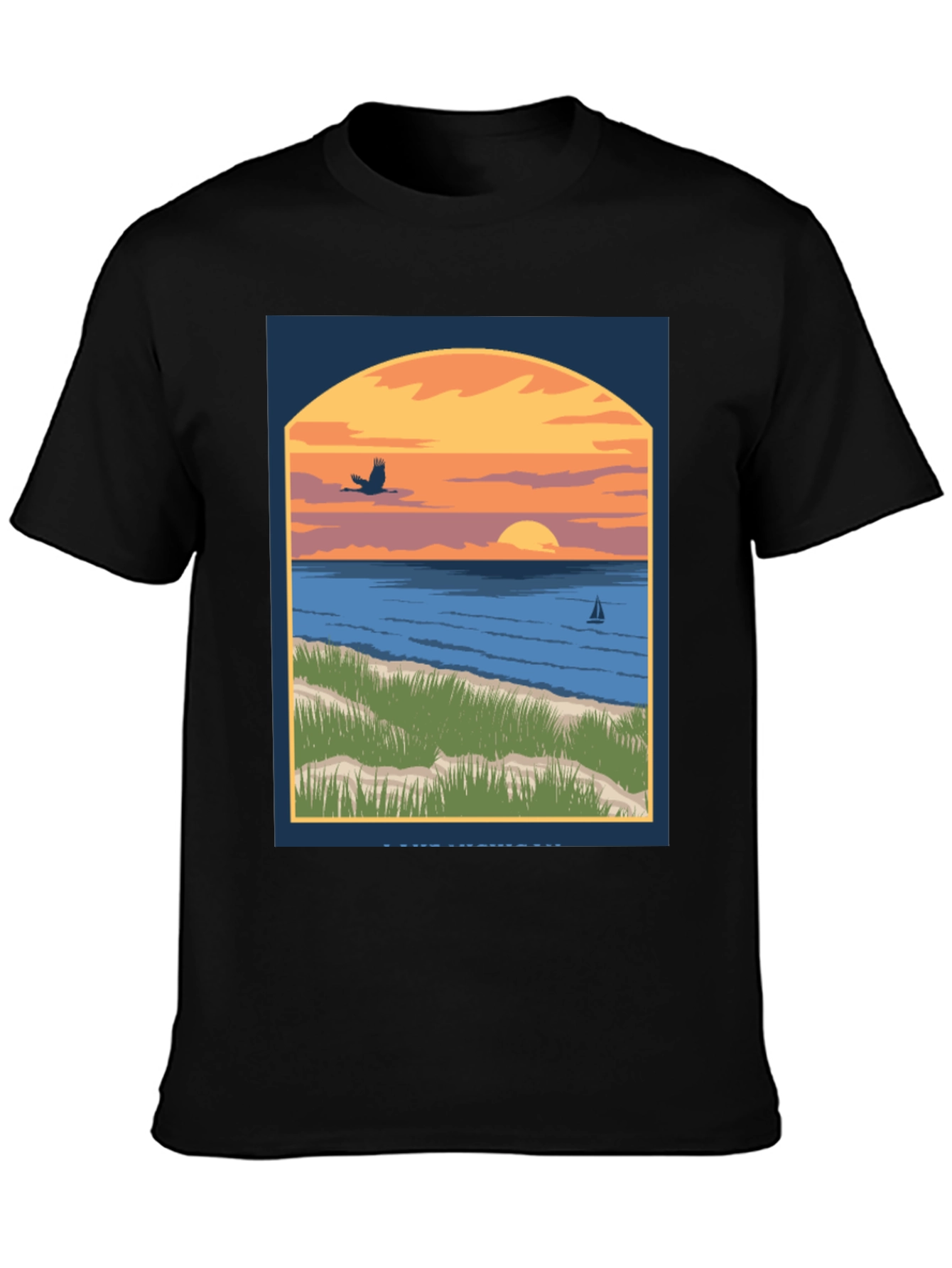 Sunset Beach Graphic Tee - Coastal Style