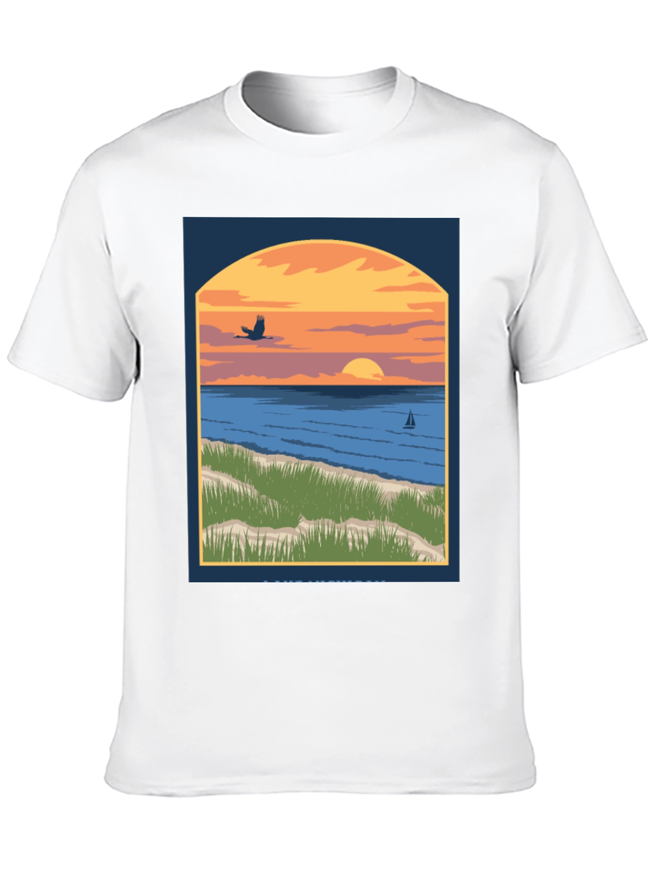 Sunset Beach Graphic Tee - Coastal Style