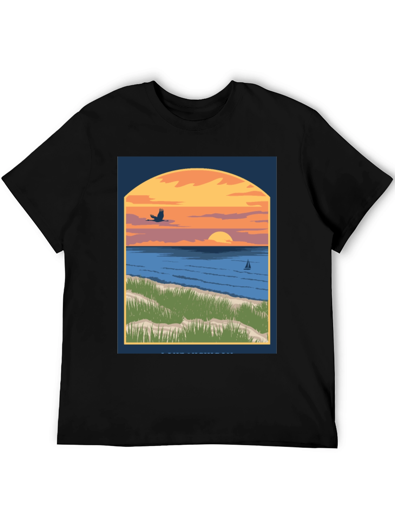 Sunset Beach Graphic Tee - Coastal Style