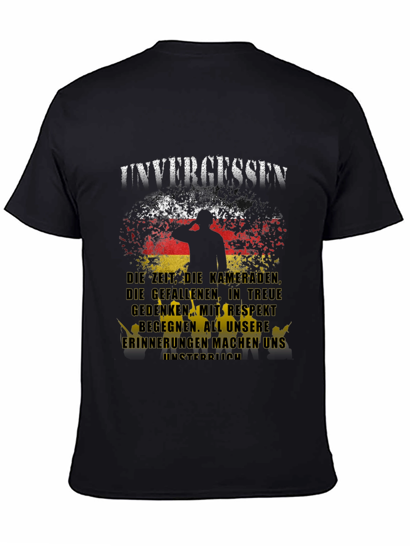 Unvergessen German Flag Graphic T-Shirt