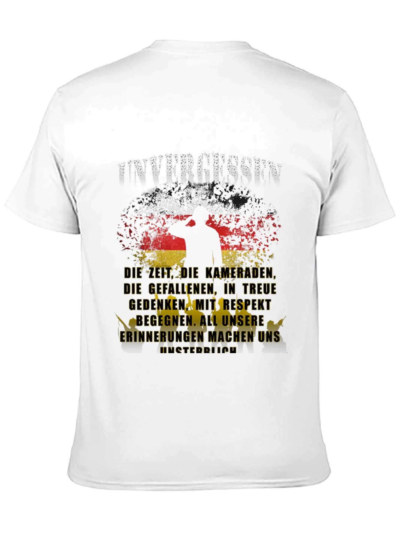 Unvergessen German Flag Graphic T-Shirt