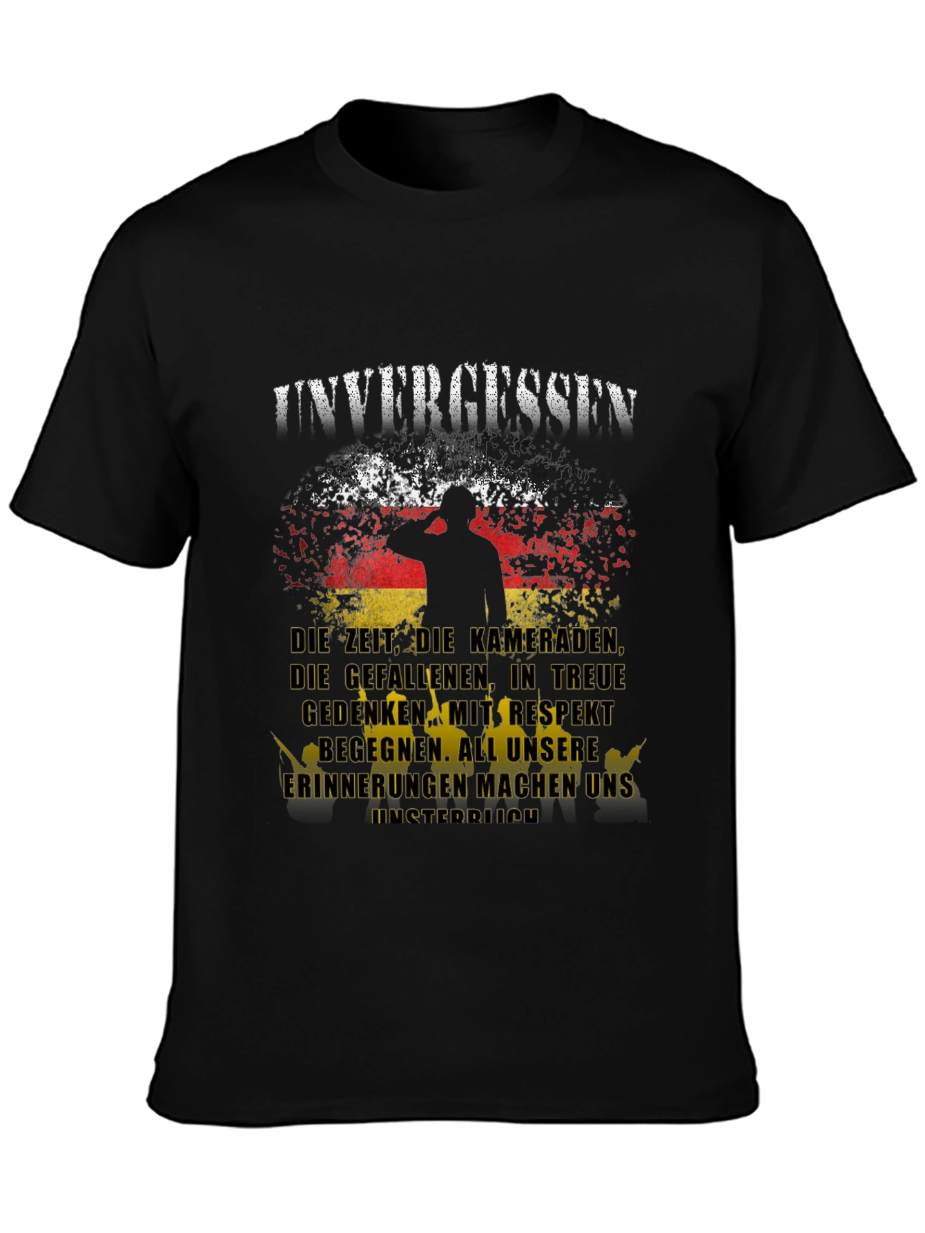 Unvergessen German Flag Graphic T-Shirt