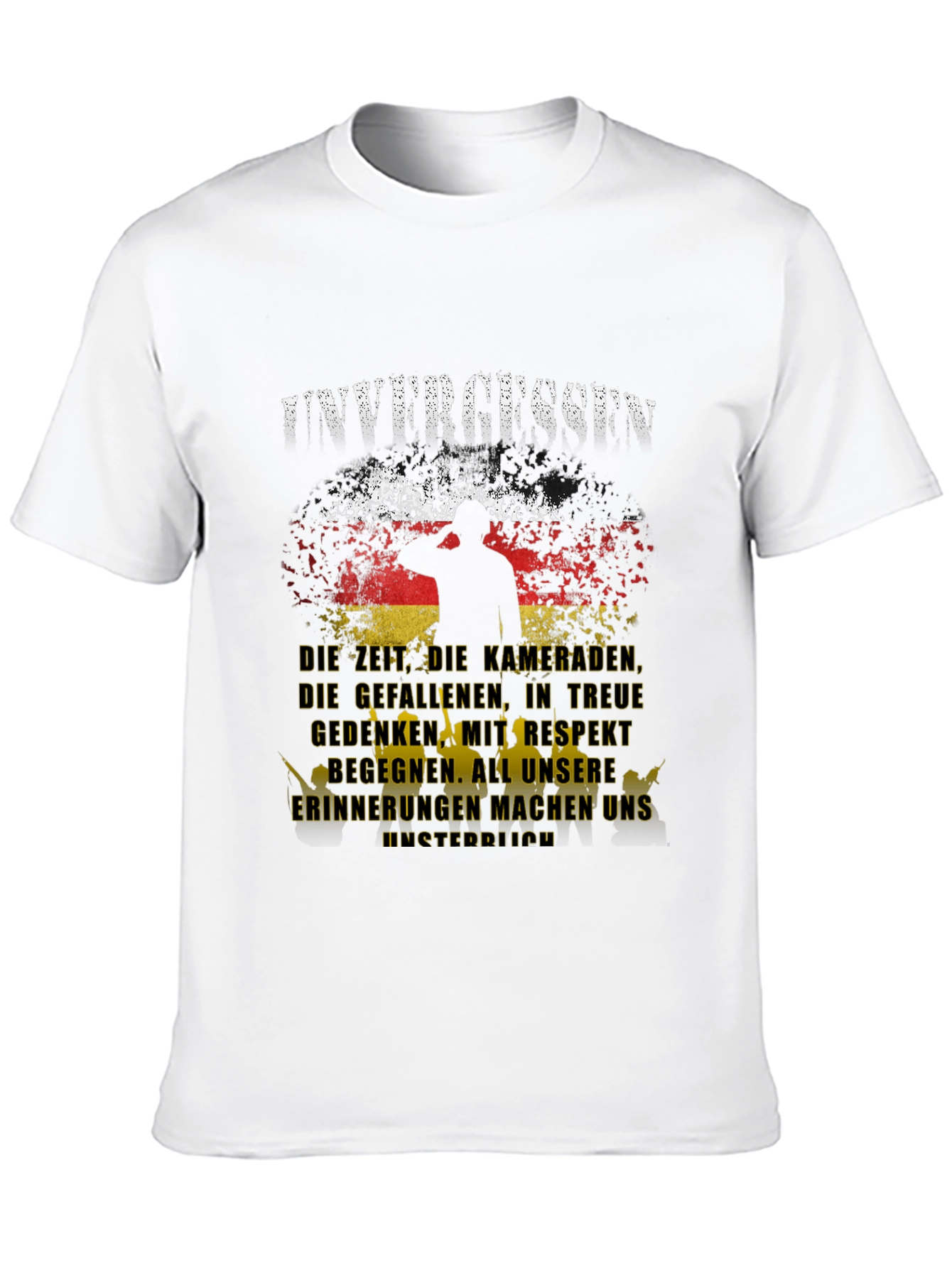 Unvergessen German Flag Graphic T-Shirt