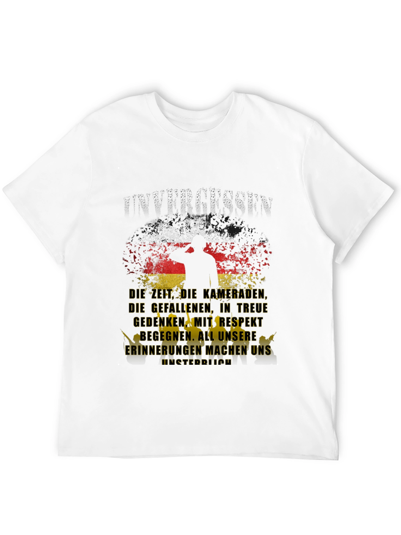 Unvergessen German Flag Graphic T-Shirt