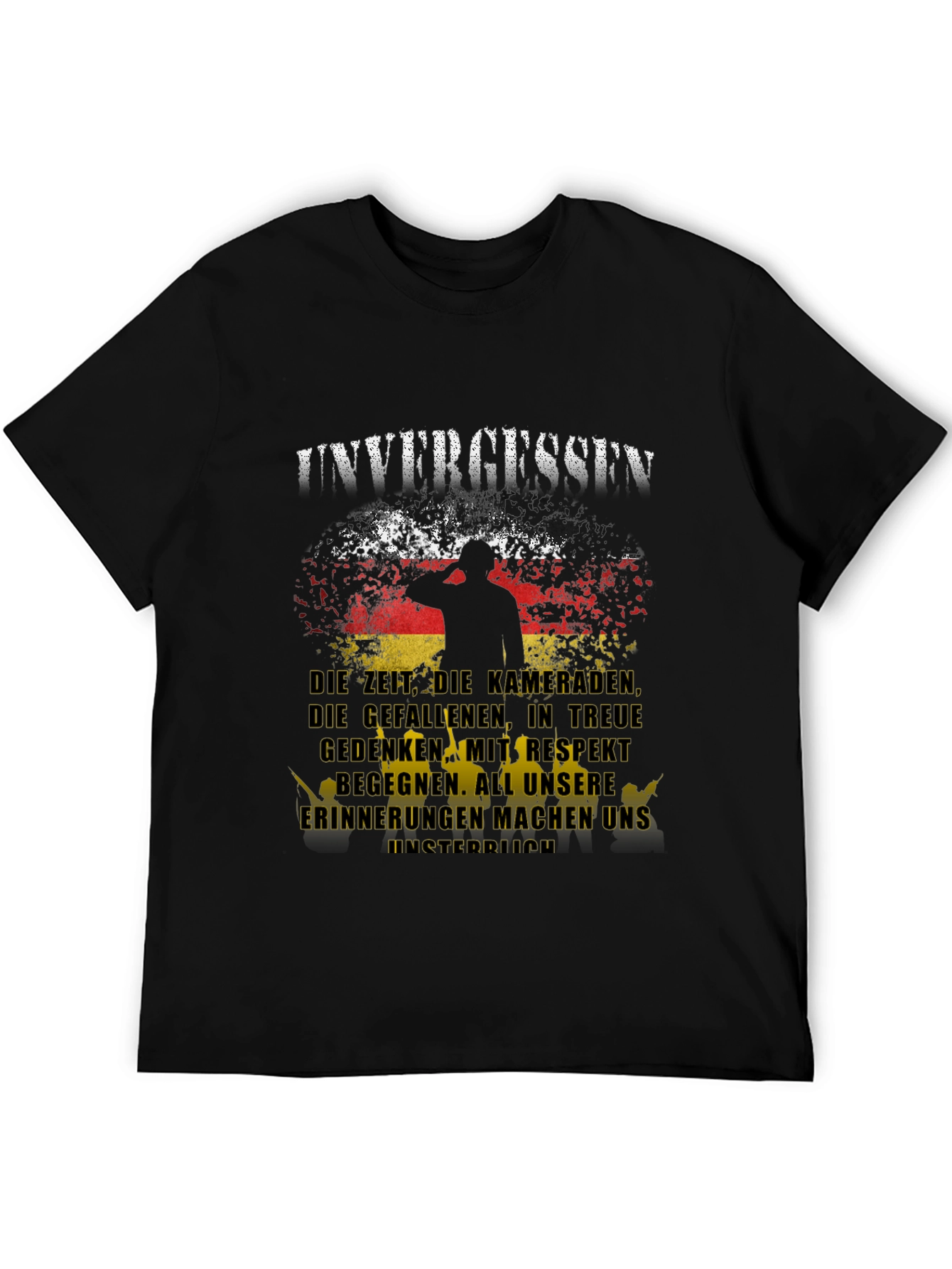 Unvergessen German Flag Graphic T-Shirt