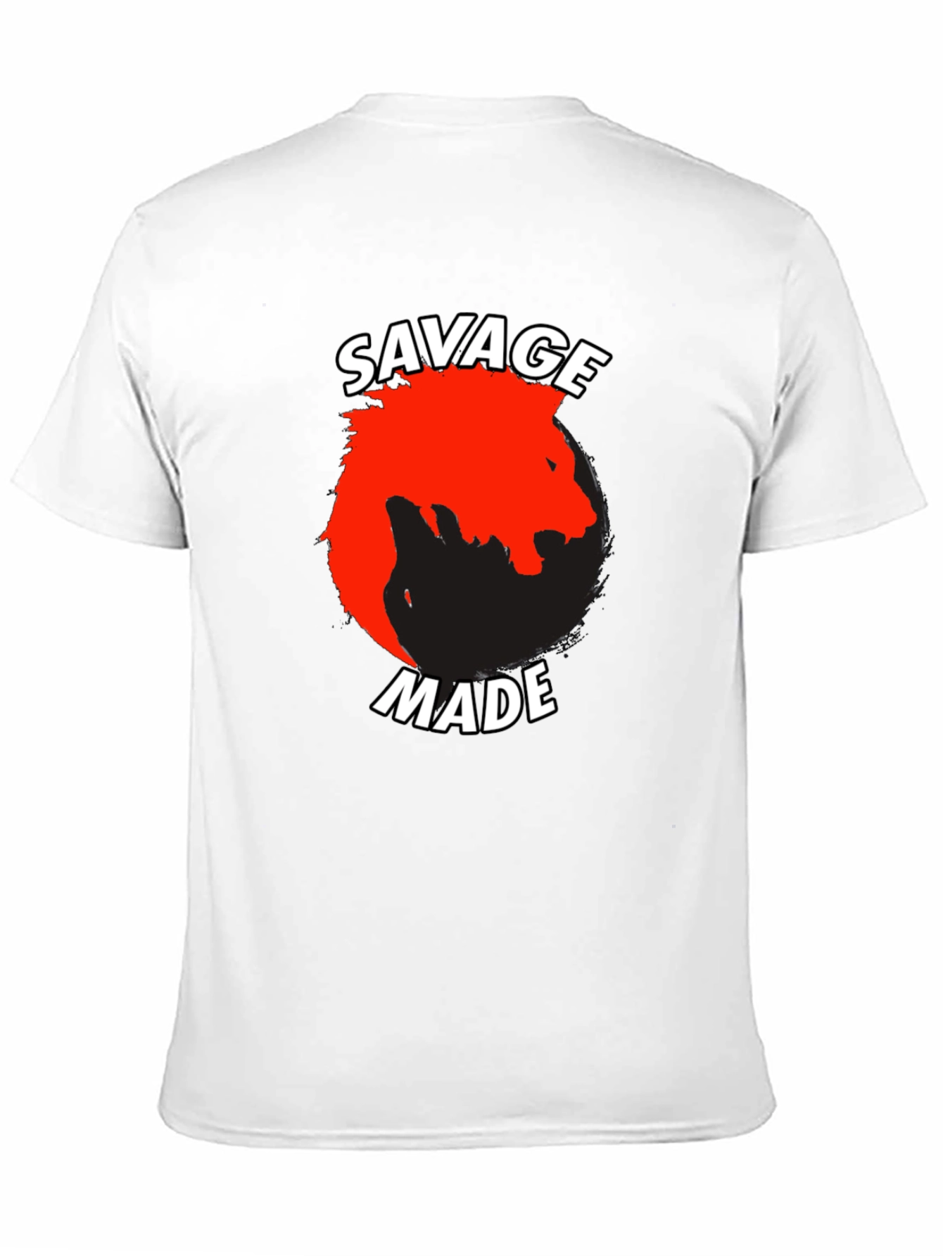 Savage Made Graphic Tee - Bold Lion Design