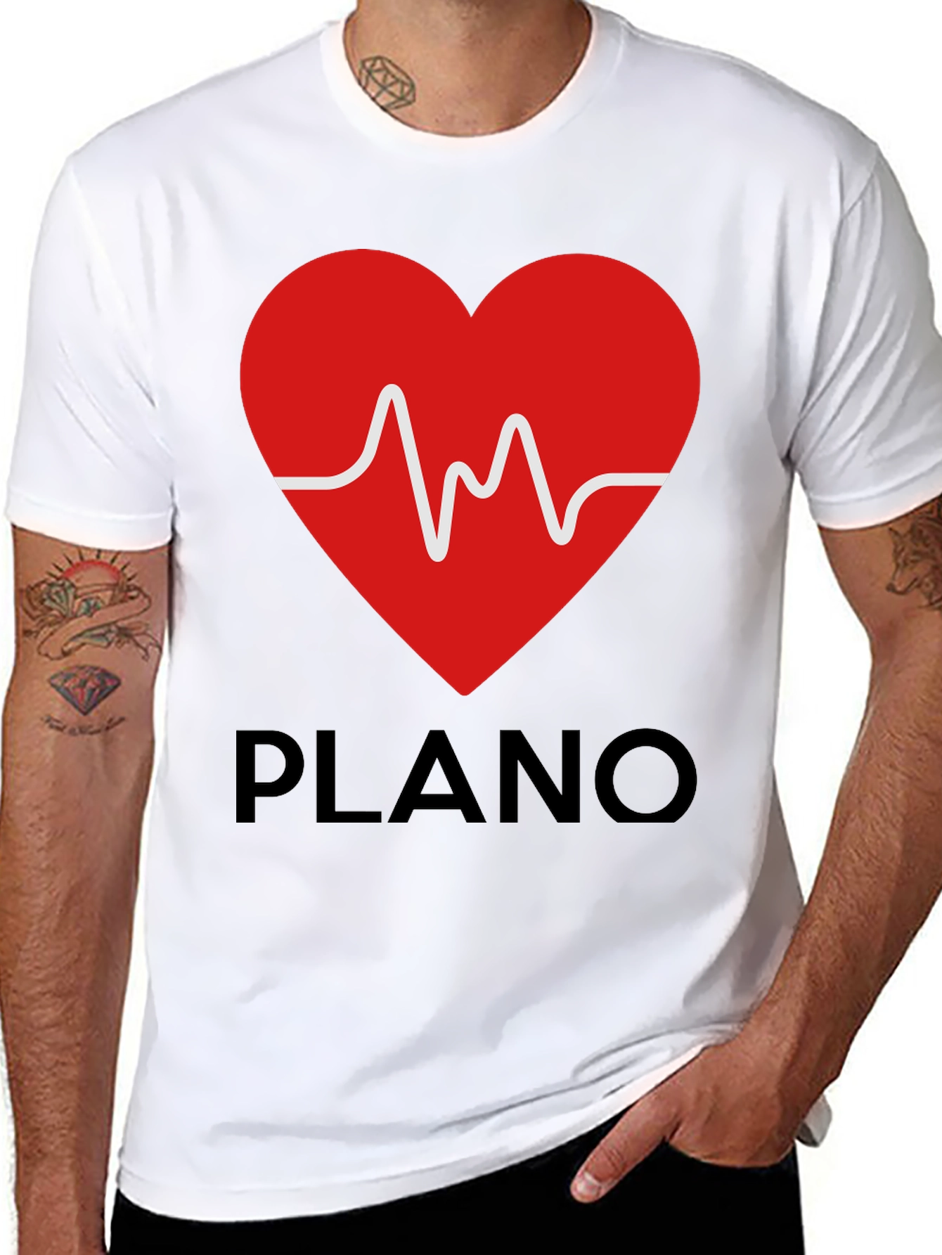 Heartbeat Plano Graphic T-Shirt