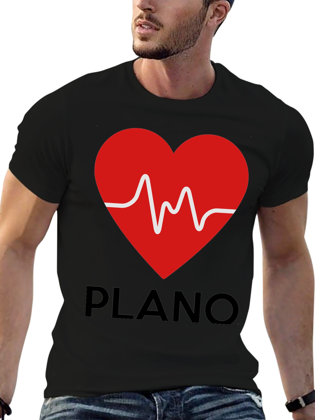 Heartbeat Plano Graphic T-Shirt