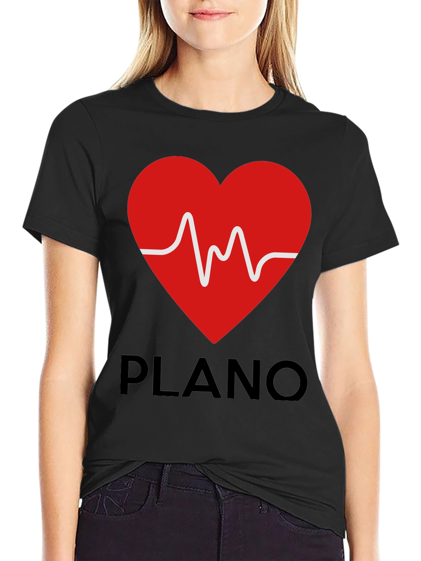 Heartbeat Plano Graphic T-Shirt