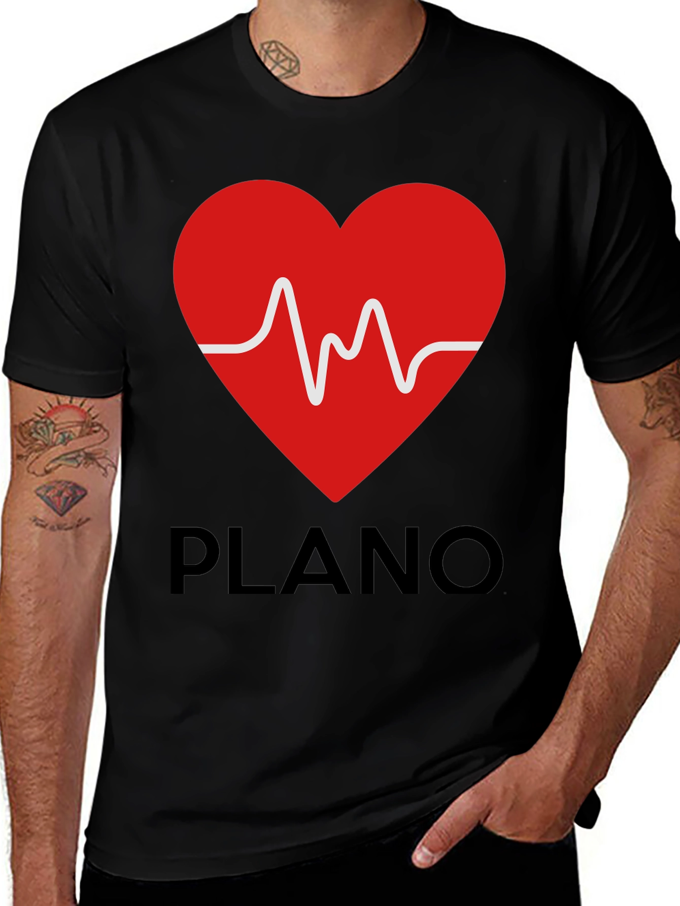 Heartbeat Plano Graphic T-Shirt