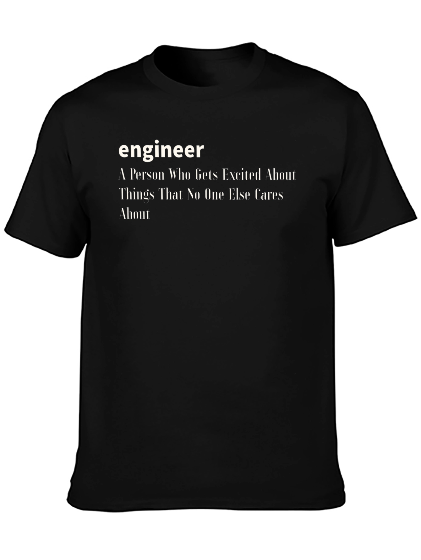 Engineer Definition Black T-Shirt