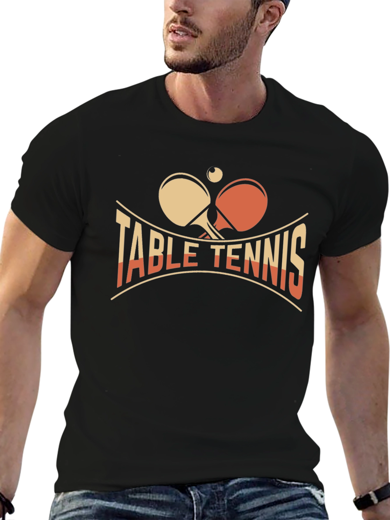 Retro Table Tennis Graphic Tee
