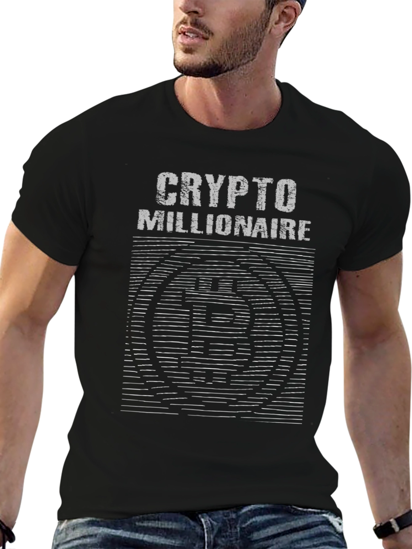 Crypto Millionaire T-Shirt Bitcoin Design