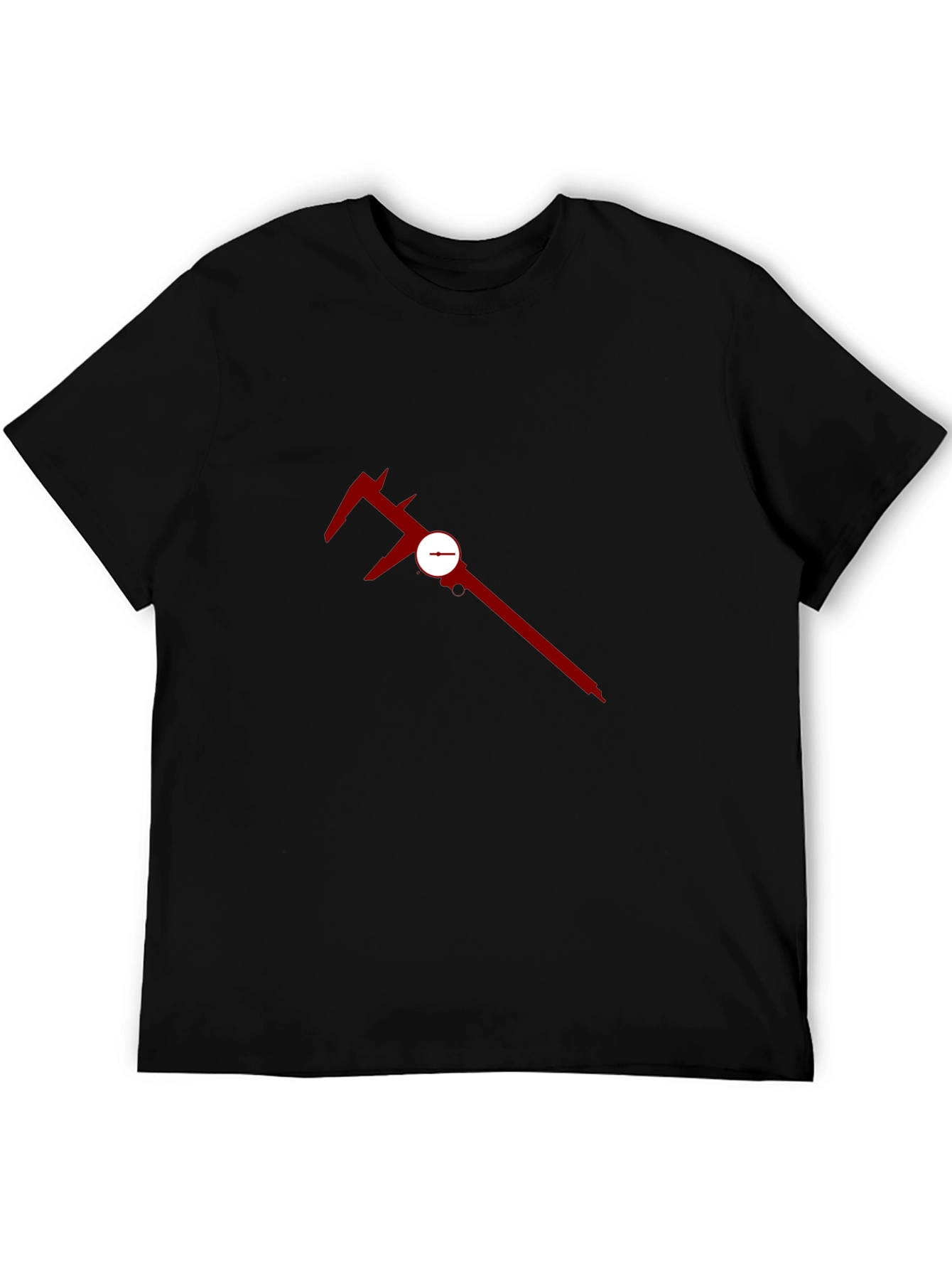Modern Caliper Graphic Black T-Shirt