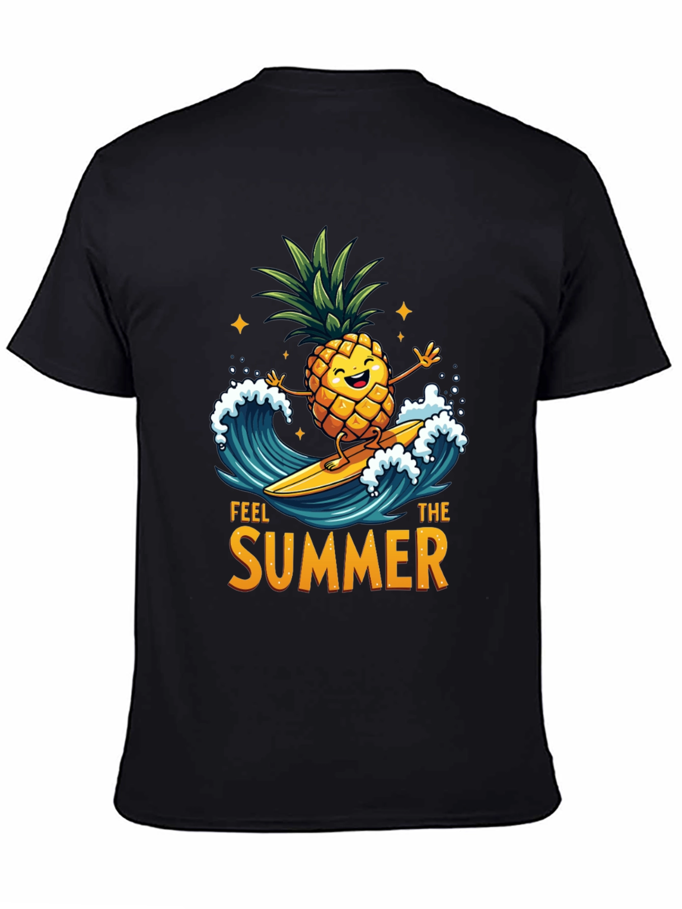 Feel The Summer T-Shirt - Pineapple Surfer Design
