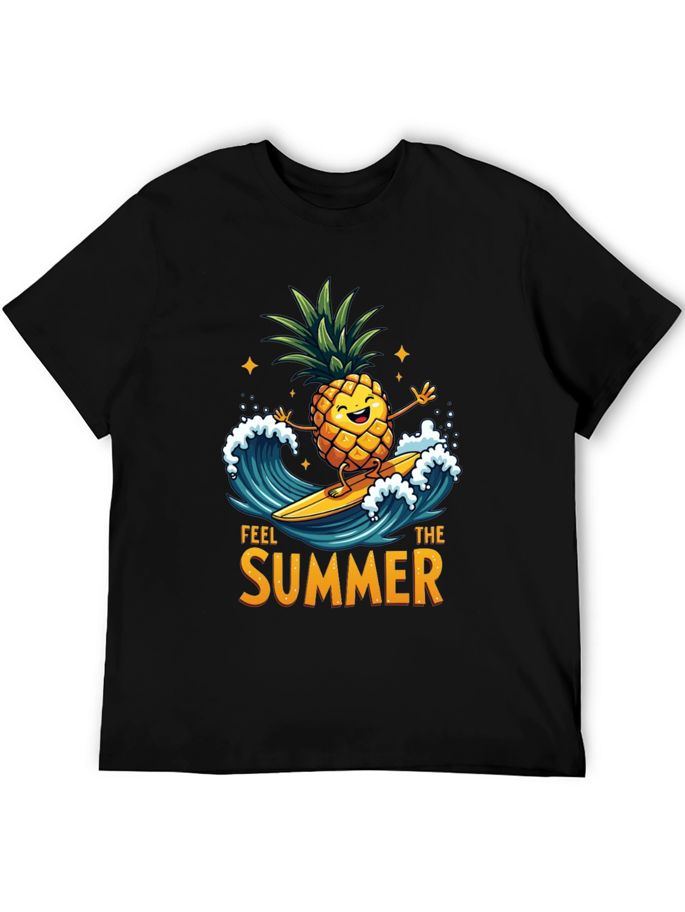 Feel The Summer T-Shirt - Pineapple Surfer Design