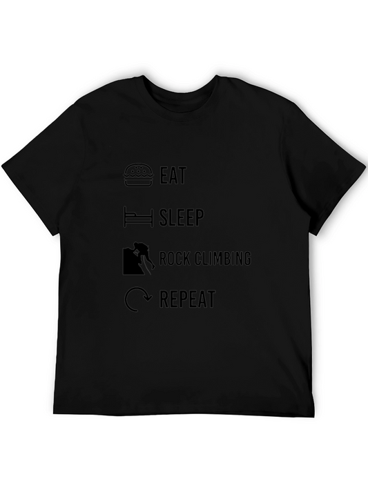 Eat Sleep Rock Climbing Repeat T-Shirt