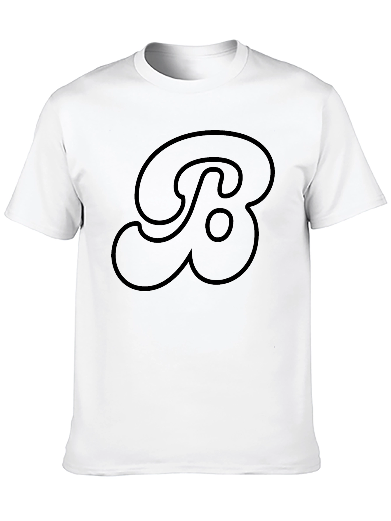 Stylish Black T-Shirt with Bold Letter Design