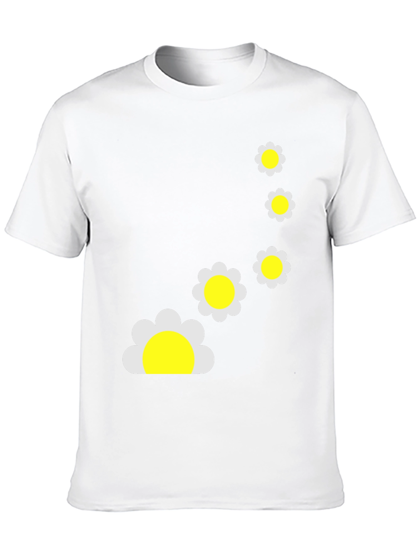 Daisy Chain Graphic Black T-Shirt