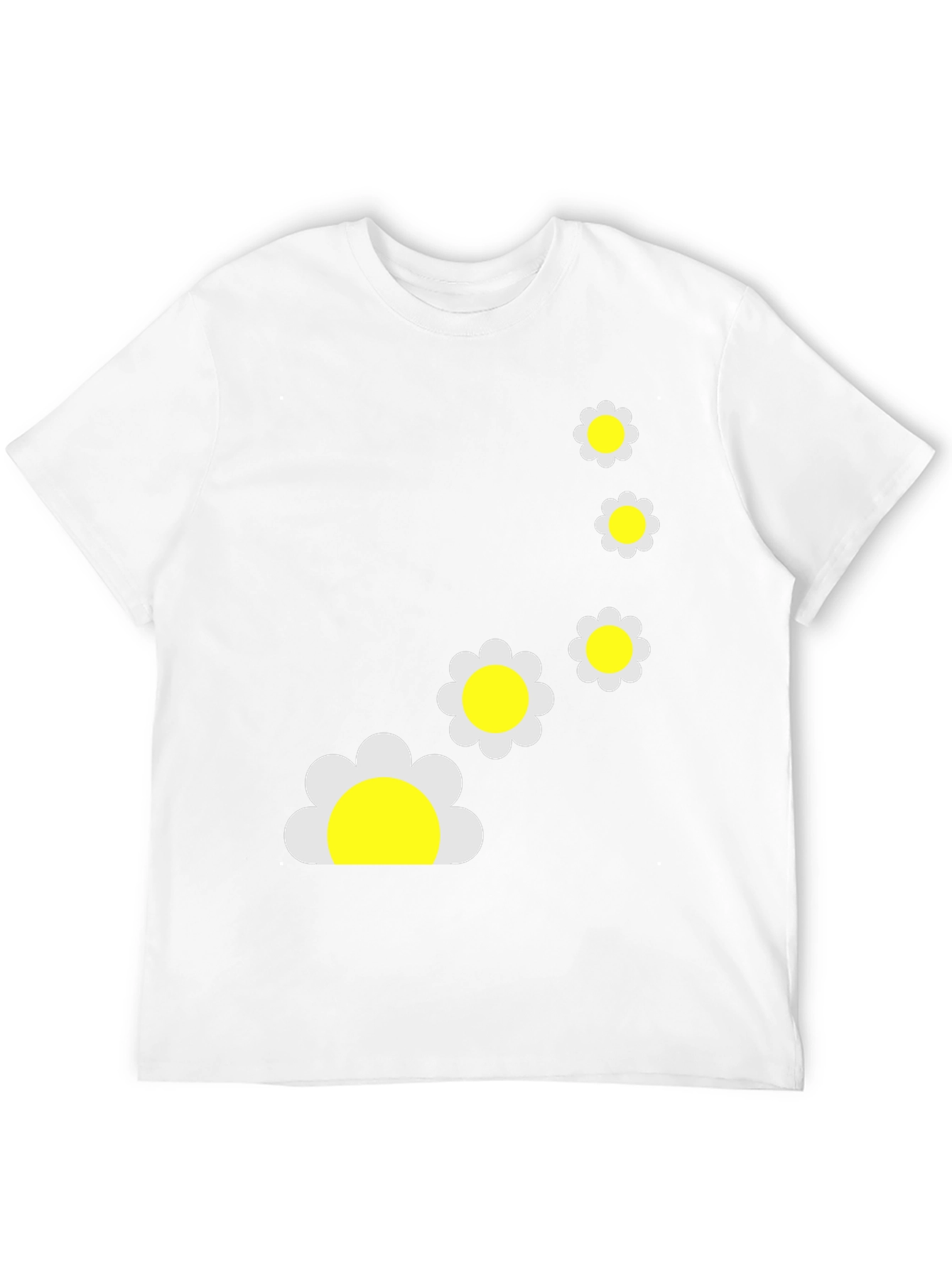 Daisy Chain Graphic Black T-Shirt