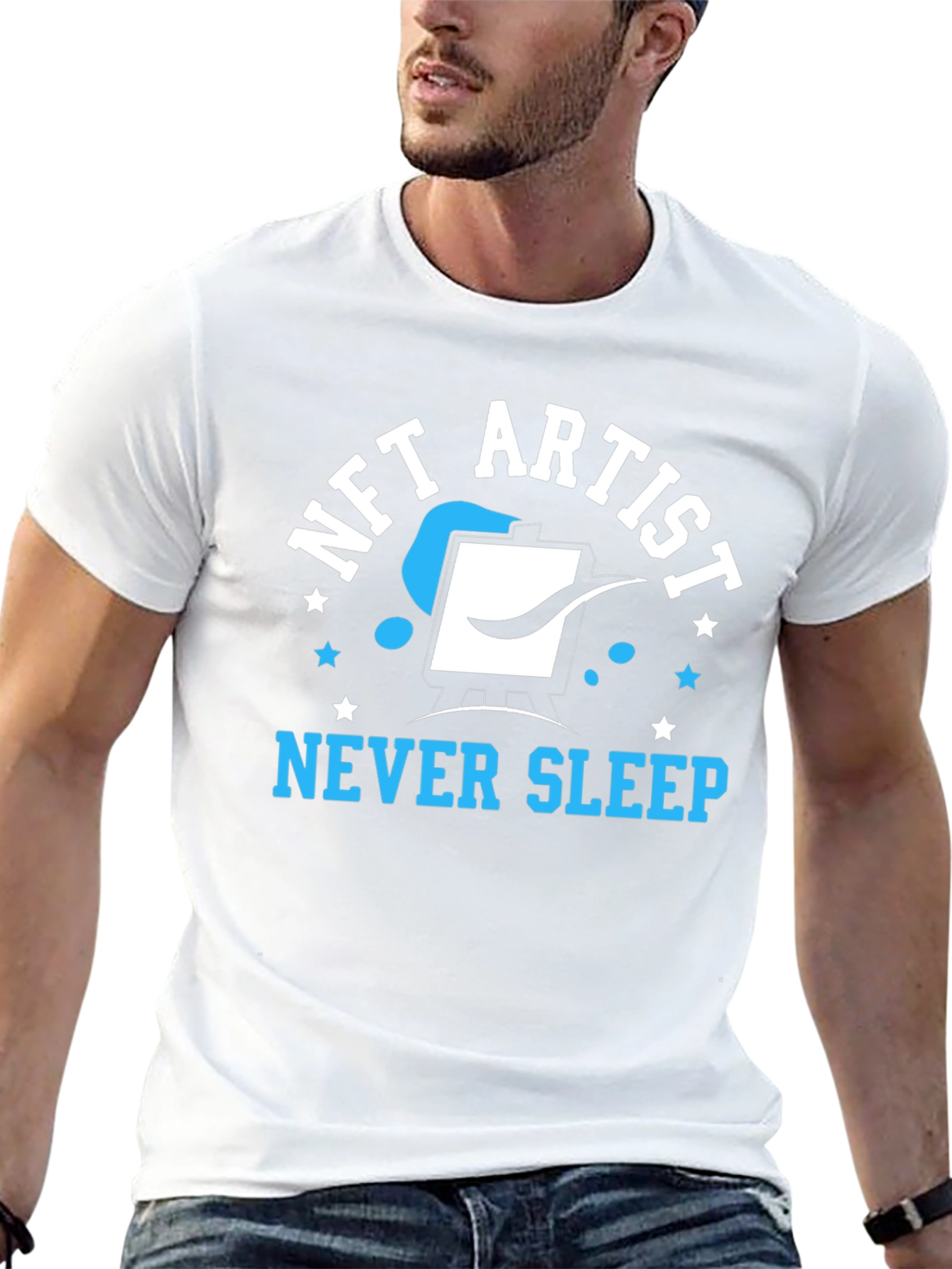 NFT Artist Never Sleep T-Shirt - Black