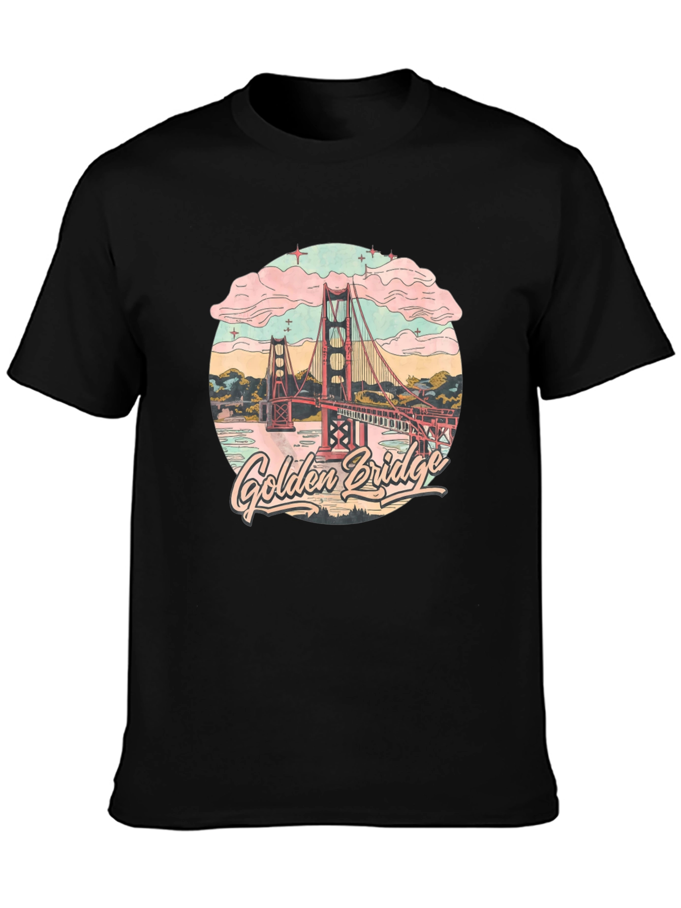 Golden Gate Bridge Graphic Tee - Retro Style