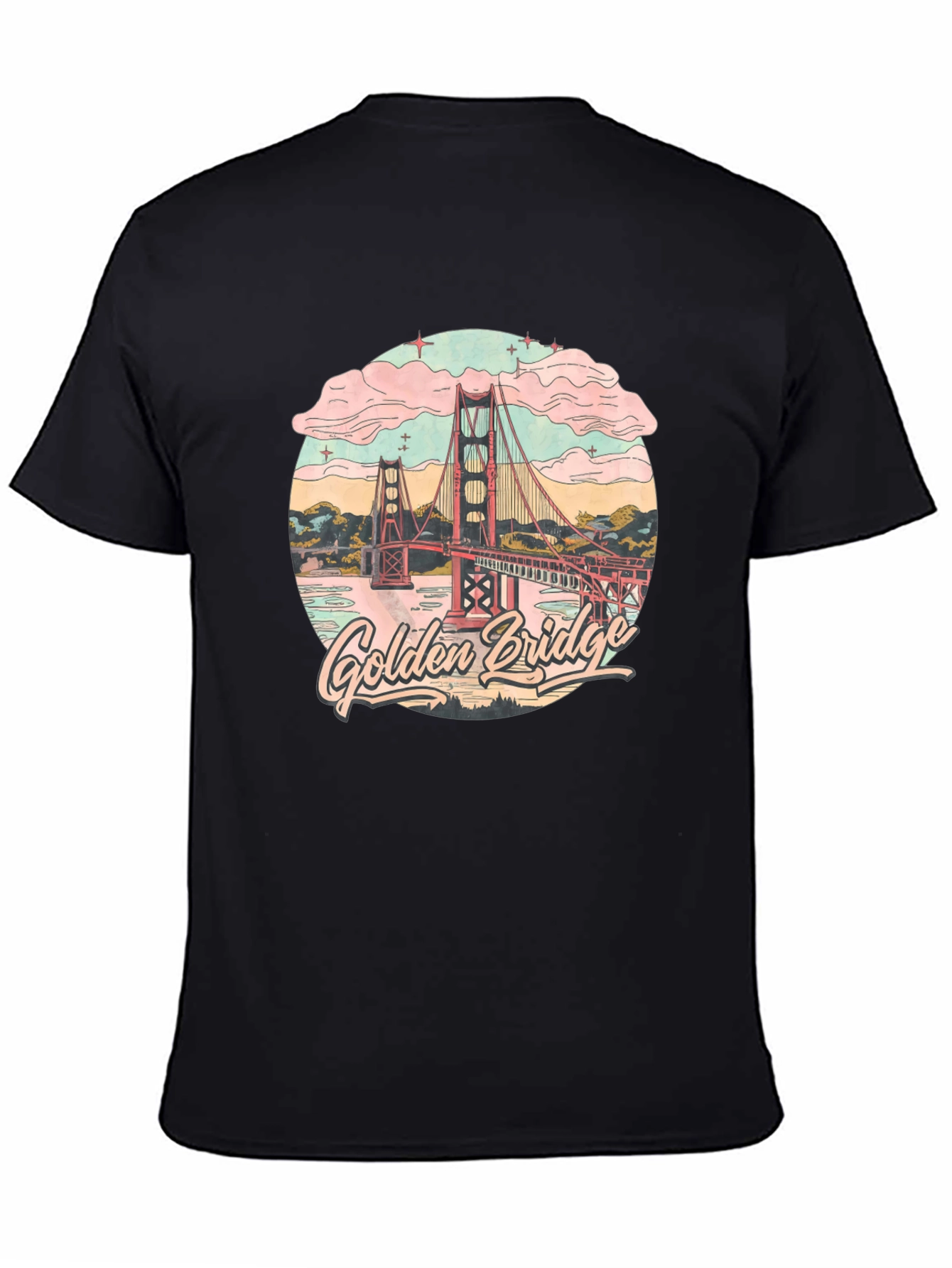 Golden Gate Bridge Graphic Tee - Retro Style