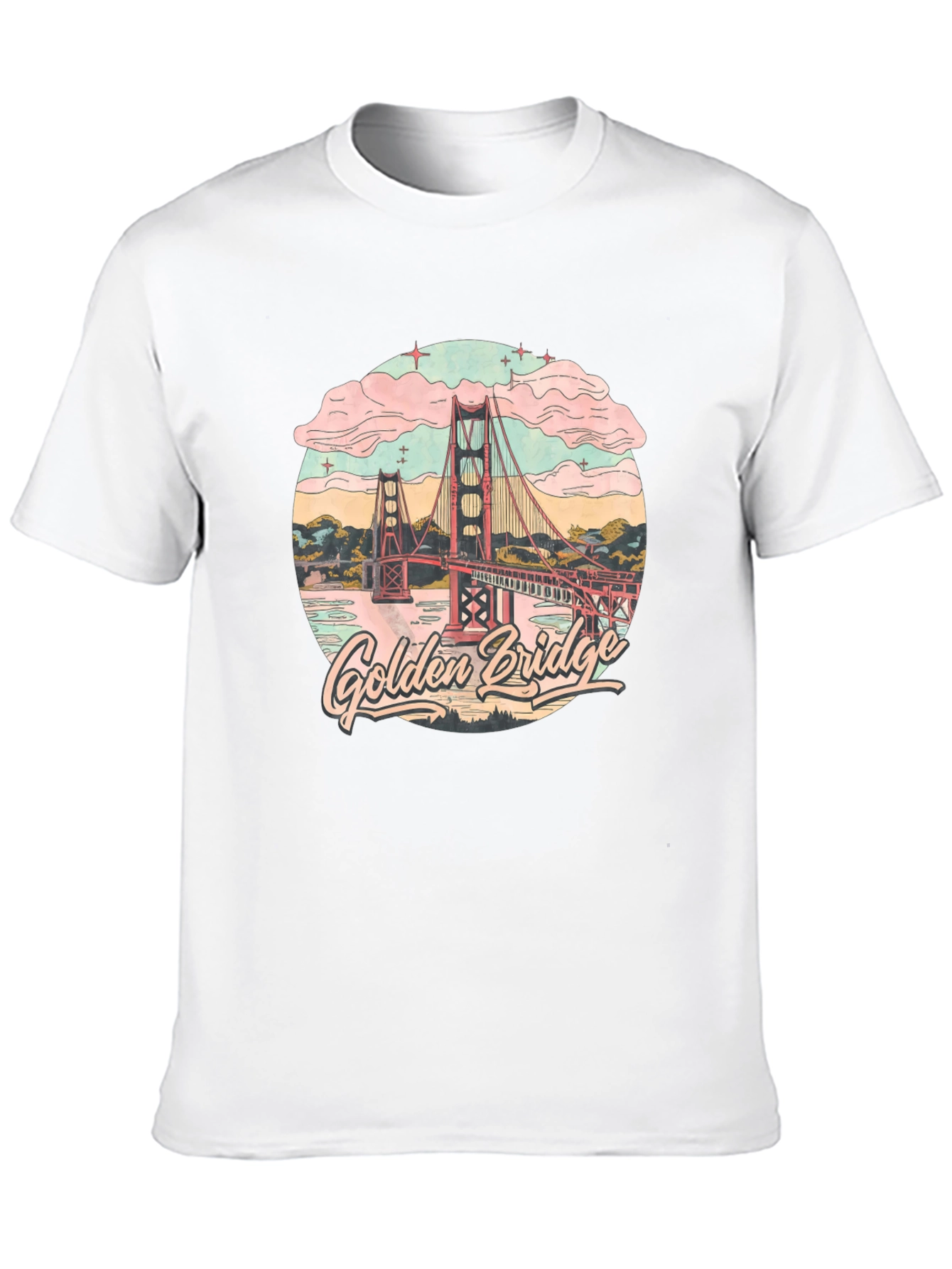 Golden Gate Bridge Graphic Tee - Retro Style
