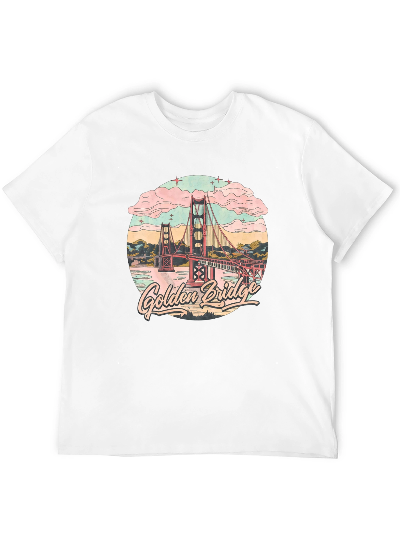 Golden Gate Bridge Graphic Tee - Retro Style