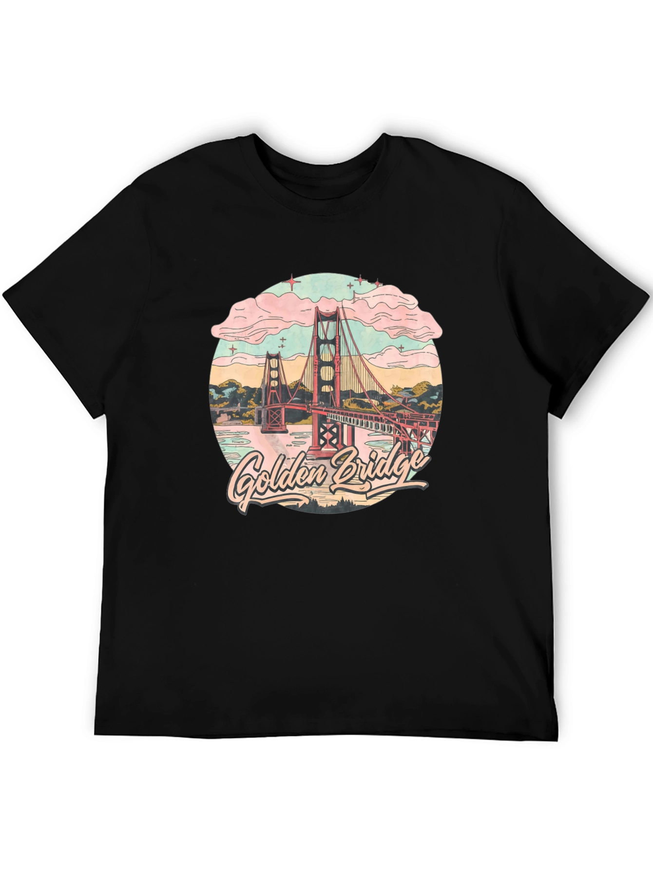 Golden Gate Bridge Graphic Tee - Retro Style