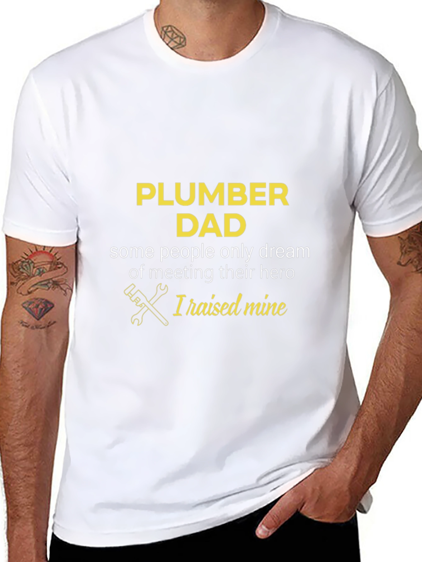 Plumber Dad T-Shirt - Heroic Fathers Day Gift