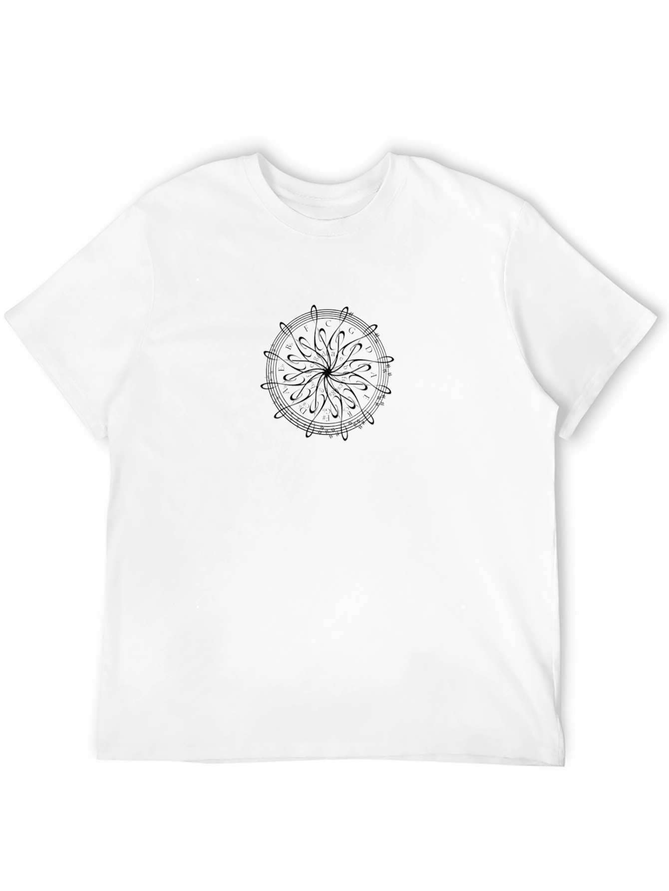 Graphic Print Black T-Shirt - Unique Design
