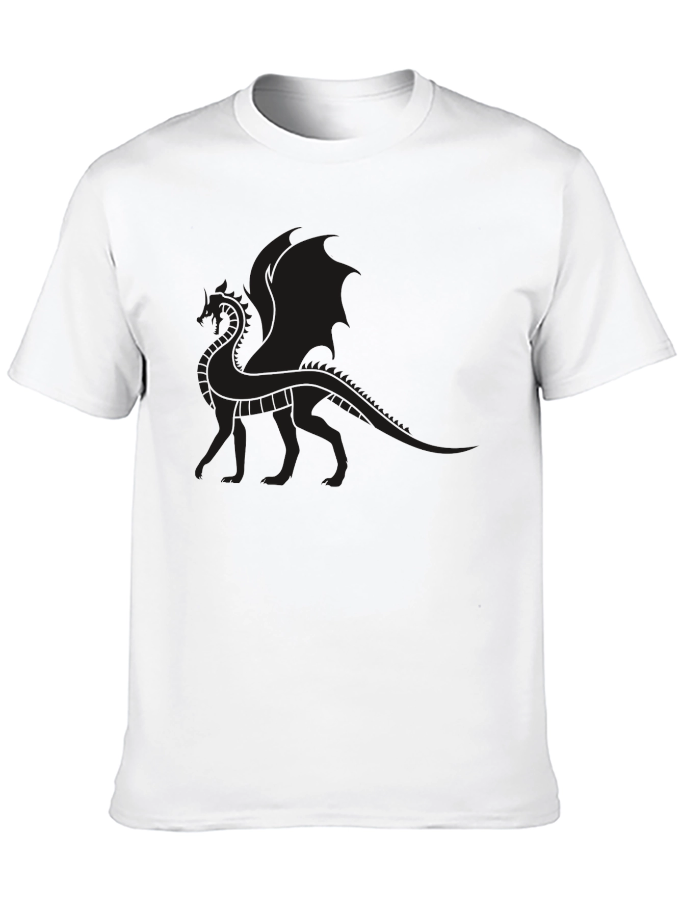 Mens Black Dragon Graphic T-Shirt