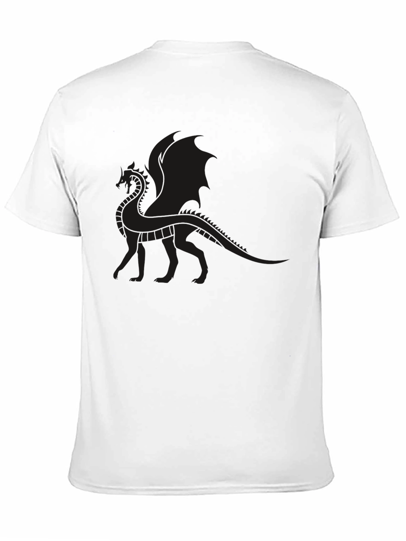 Mens Black Dragon Graphic T-Shirt