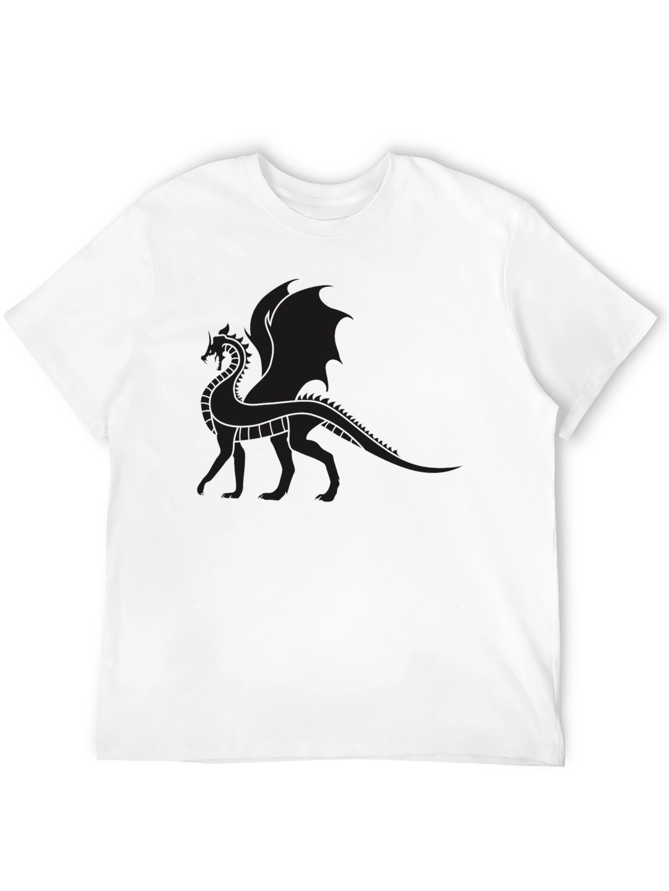 Mens Black Dragon Graphic T-Shirt