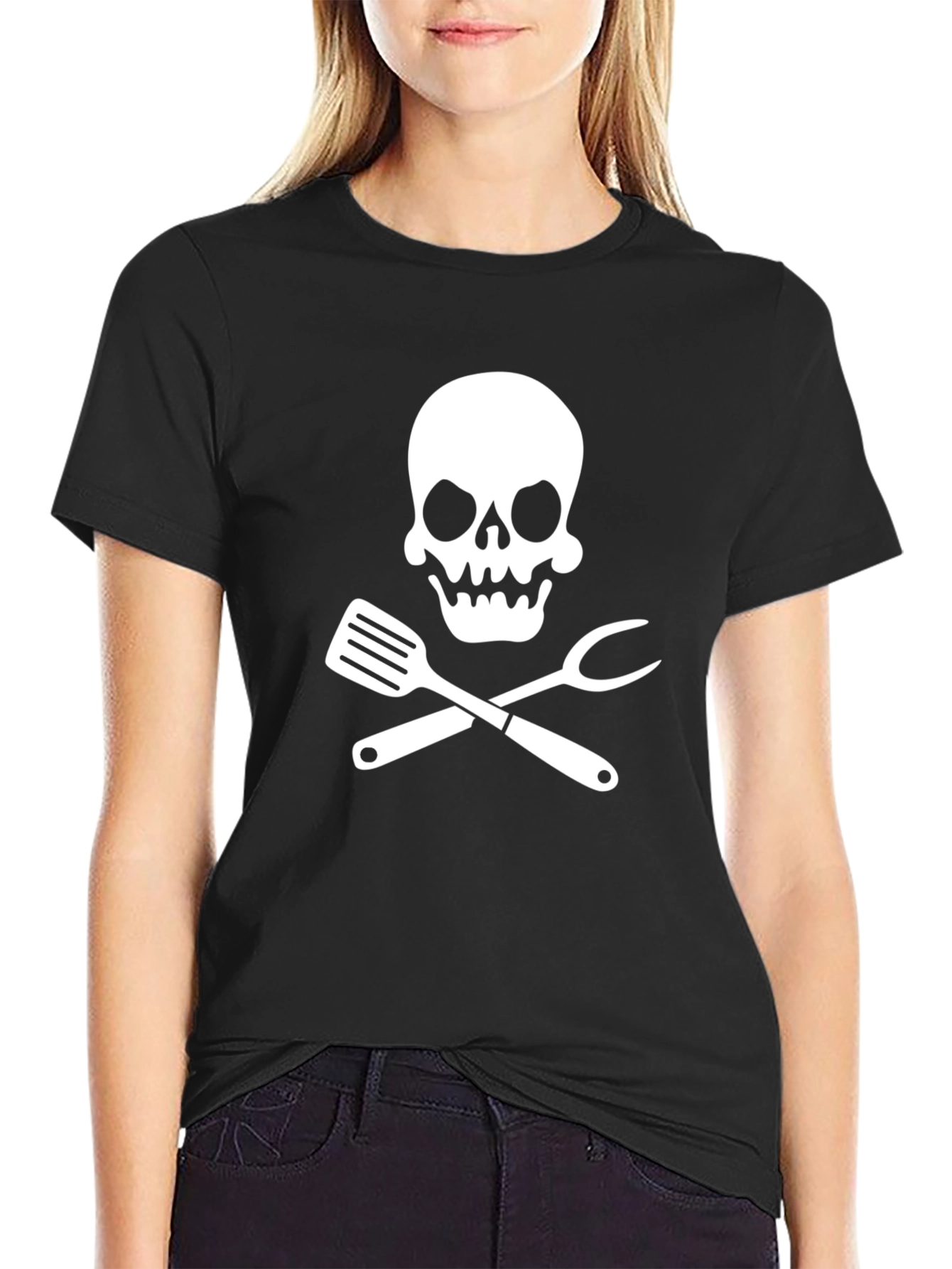 Chef Skull T-Shirt: Culinary Pirate Style!