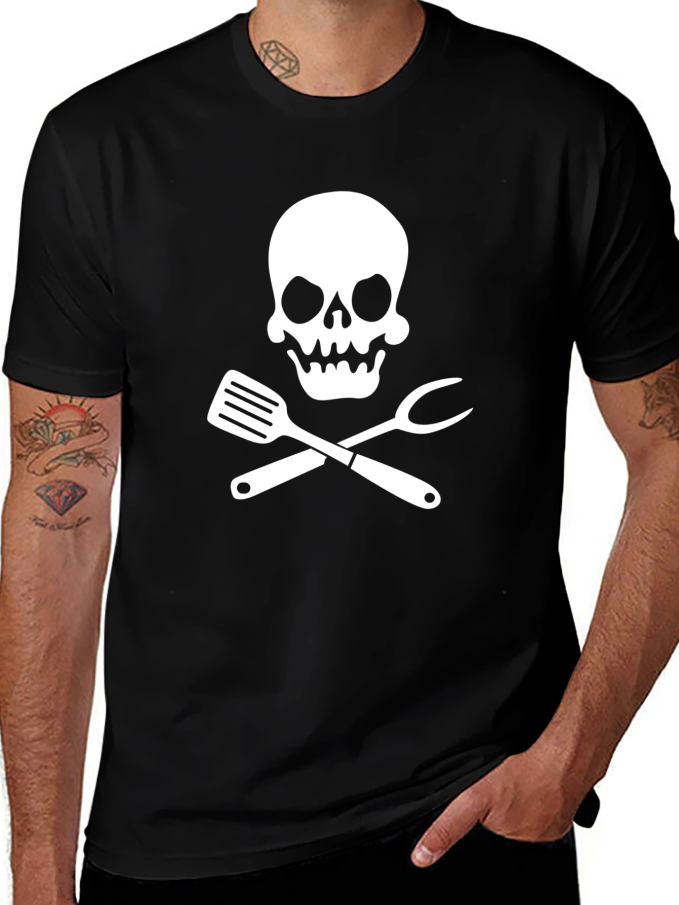 Chef Skull T-Shirt: Culinary Pirate Style!