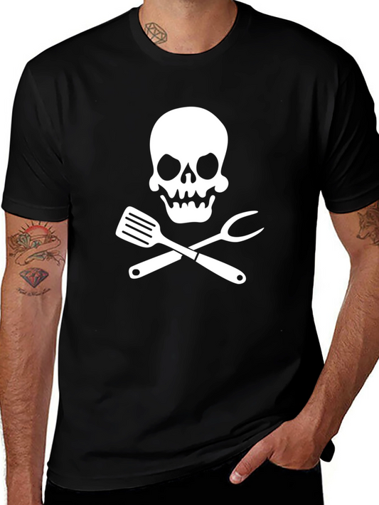Chef Skull T-Shirt: Culinary Pirate Style!