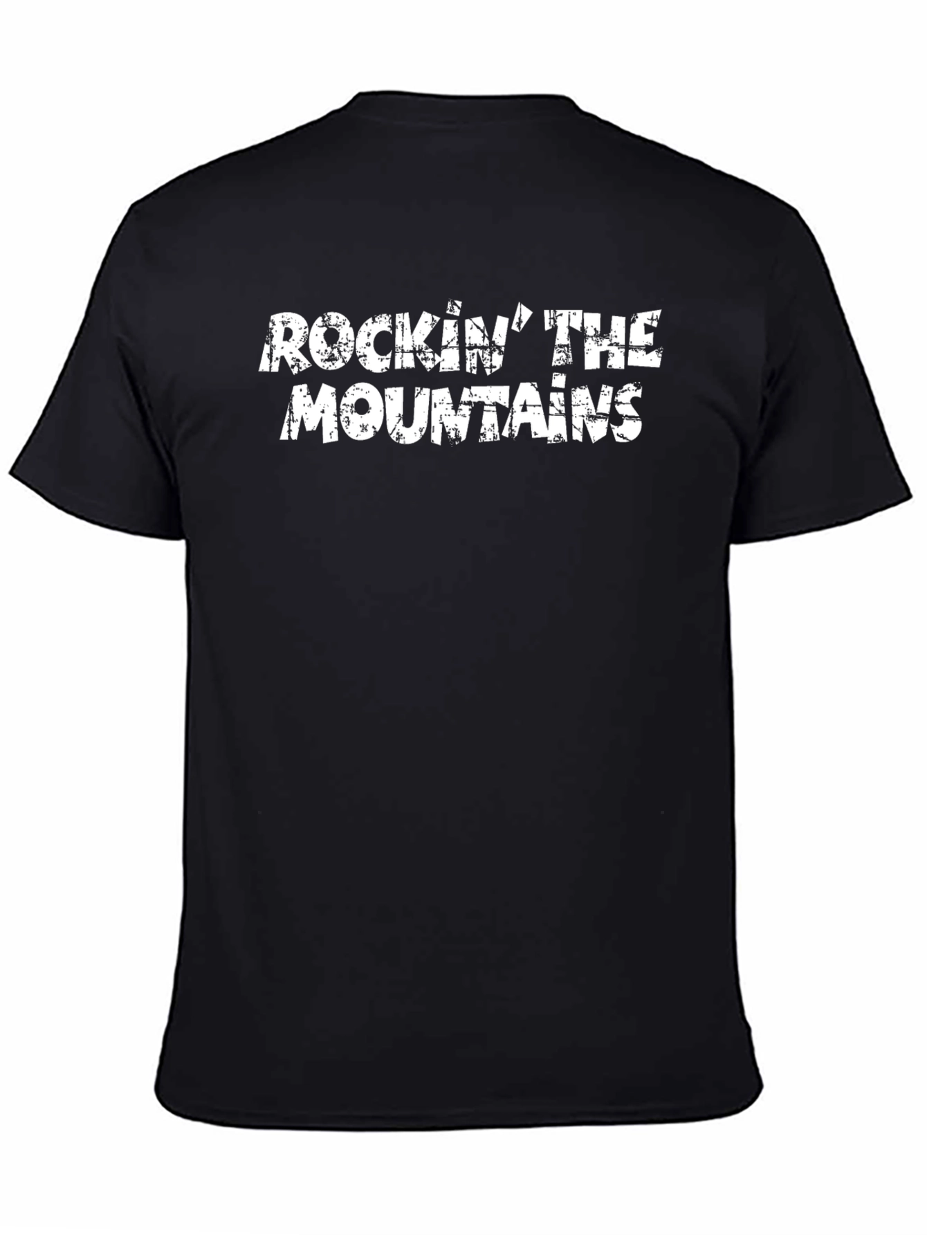 Rockin The Mountains Black Graphic Tee