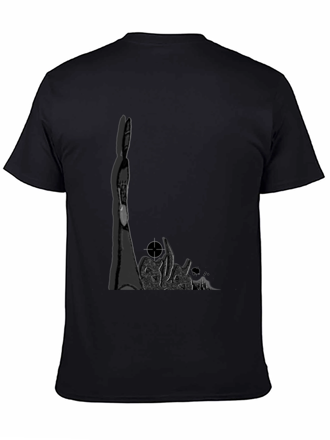 Edgy Graphic Tee - Dark Rabbit Target T-Shirt