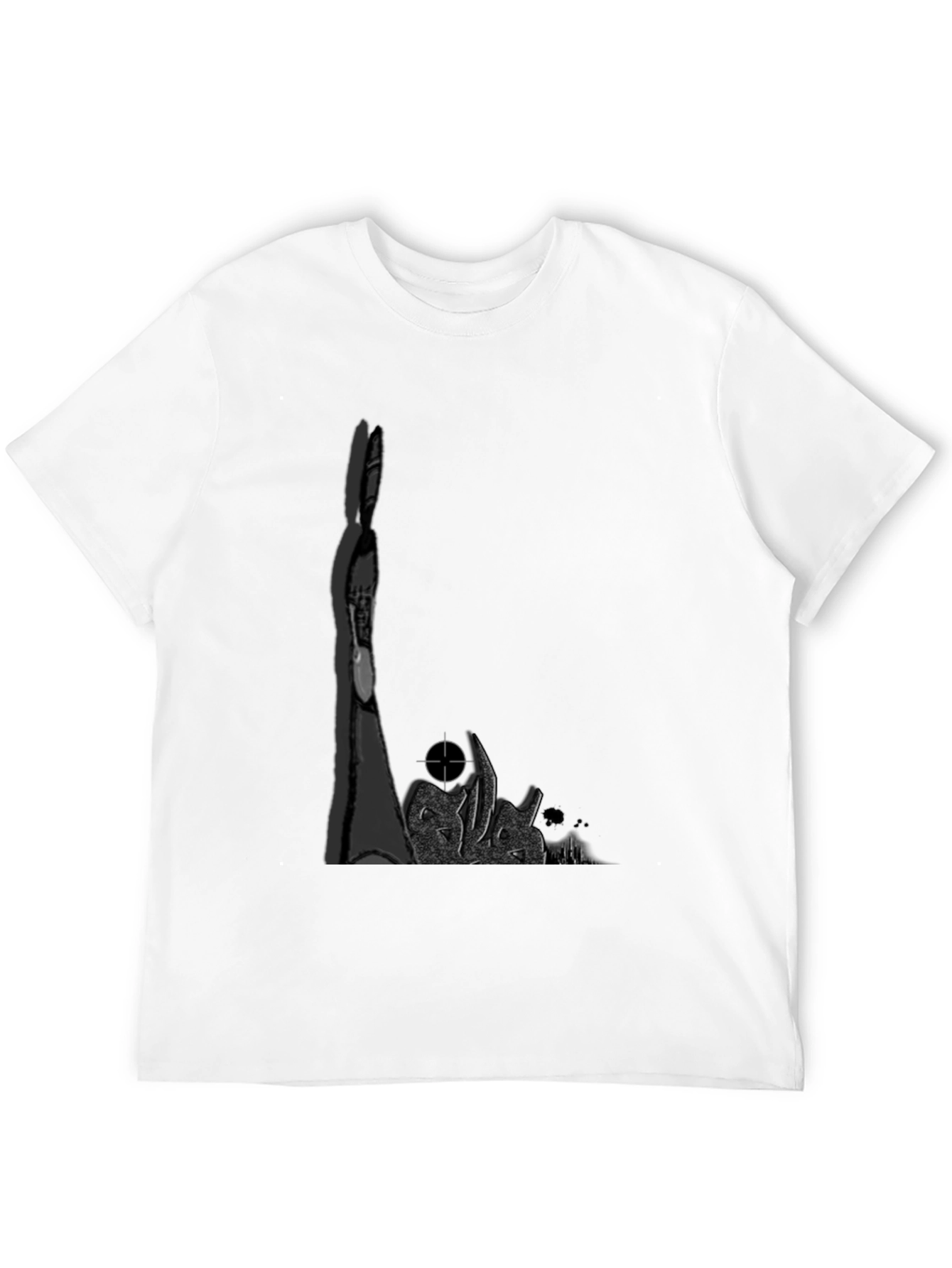 Edgy Graphic Tee - Dark Rabbit Target T-Shirt