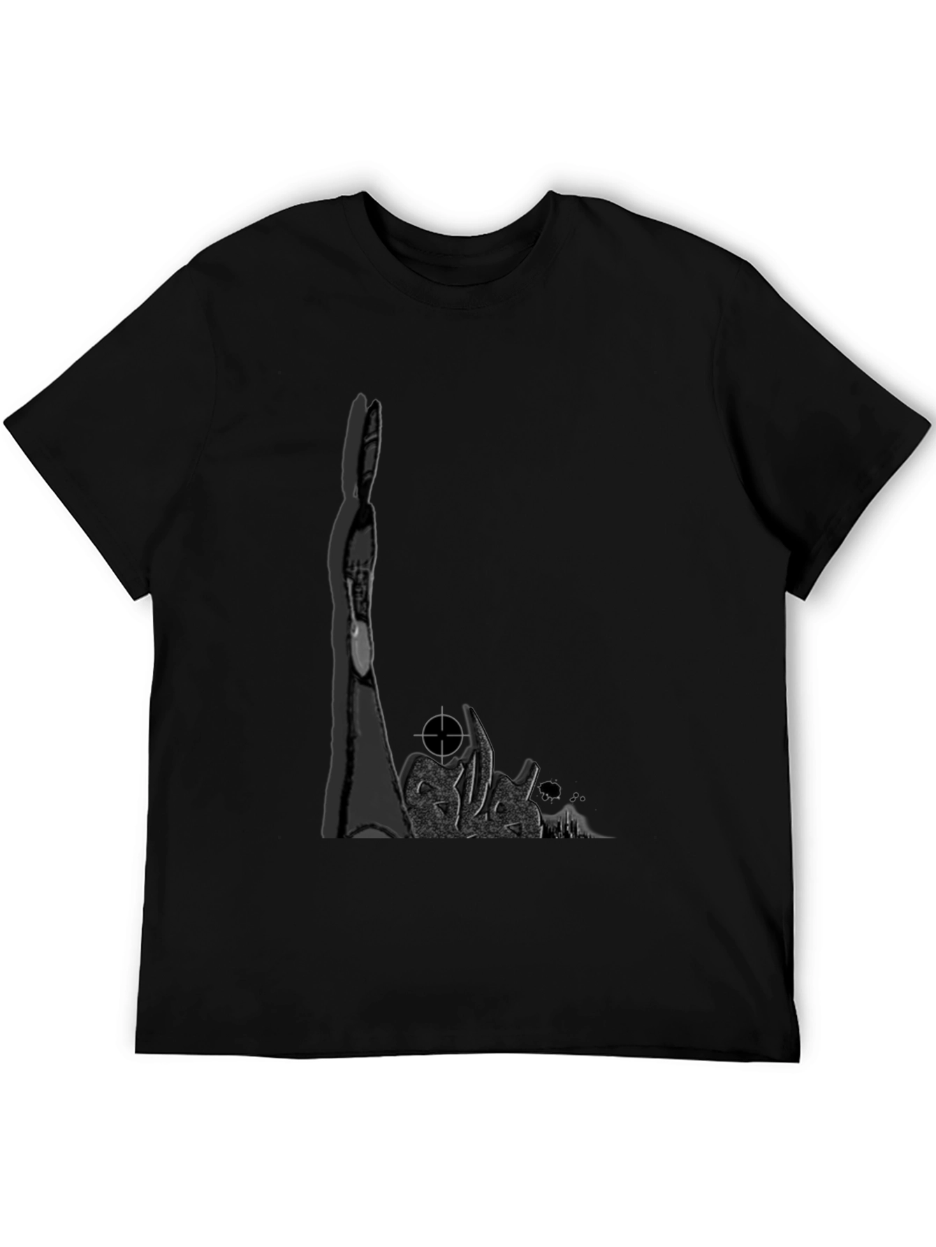 Edgy Graphic Tee - Dark Rabbit Target T-Shirt