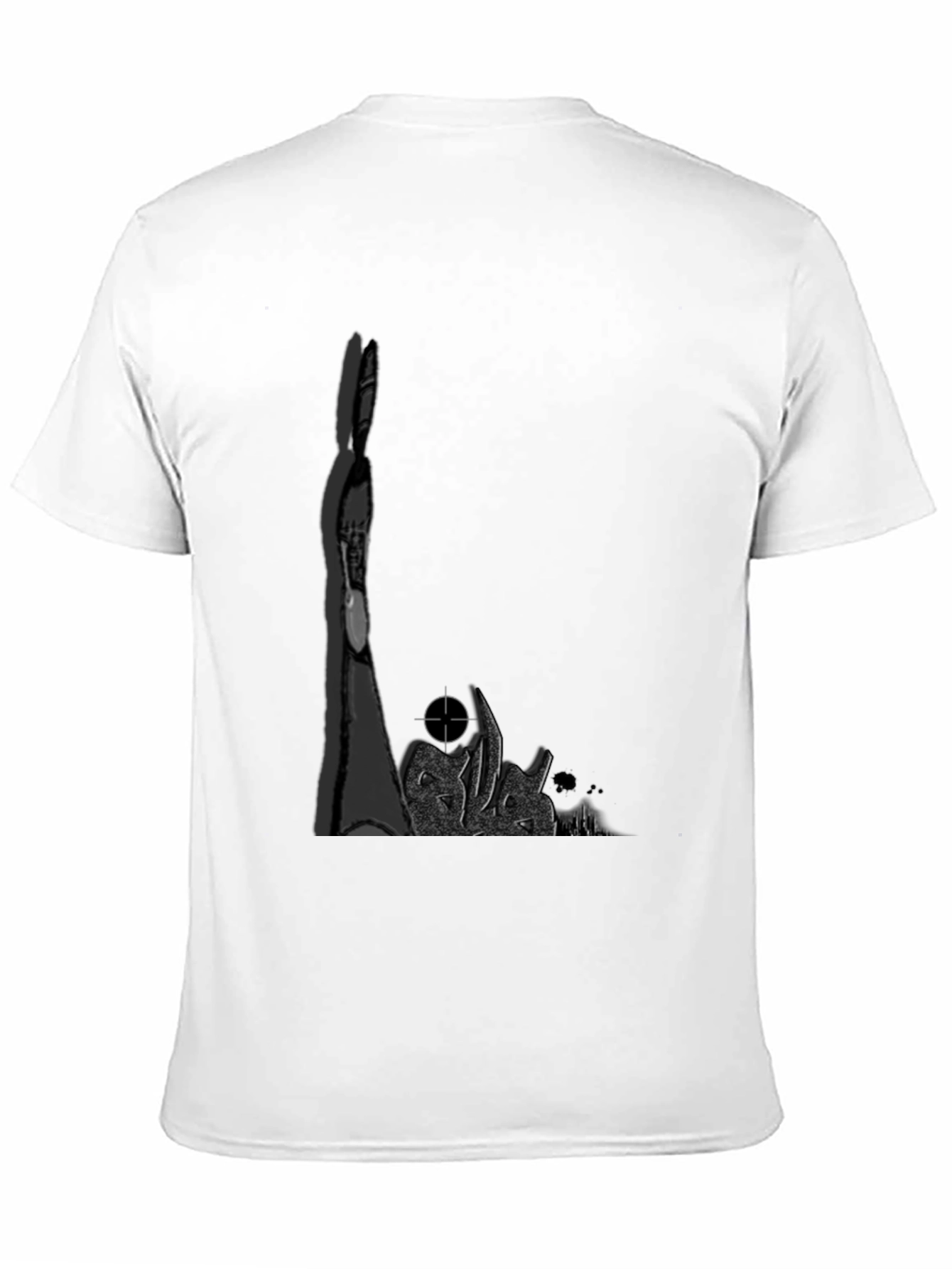 Edgy Graphic Tee - Dark Rabbit Target T-Shirt