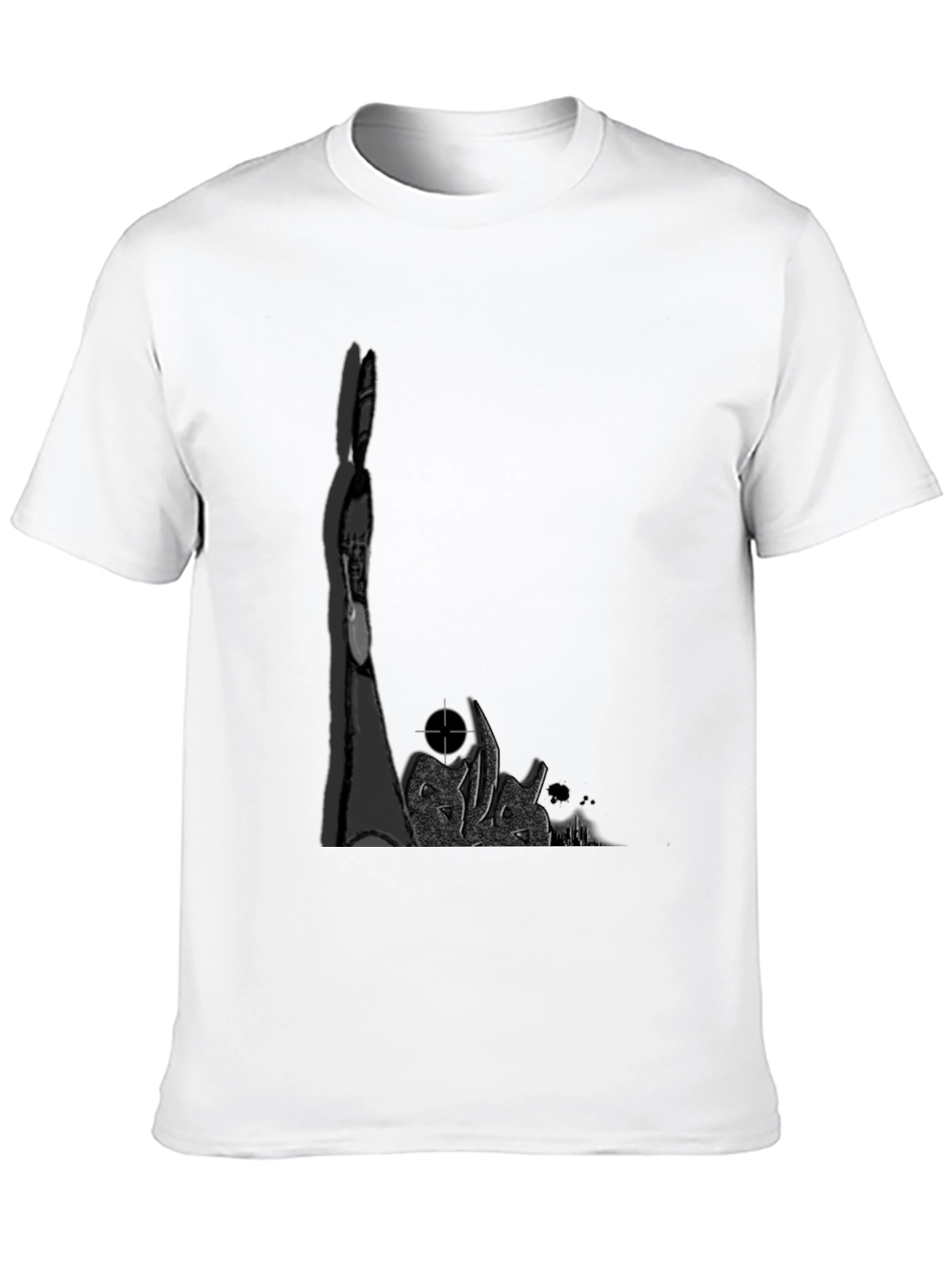 Edgy Graphic Tee - Dark Rabbit Target T-Shirt